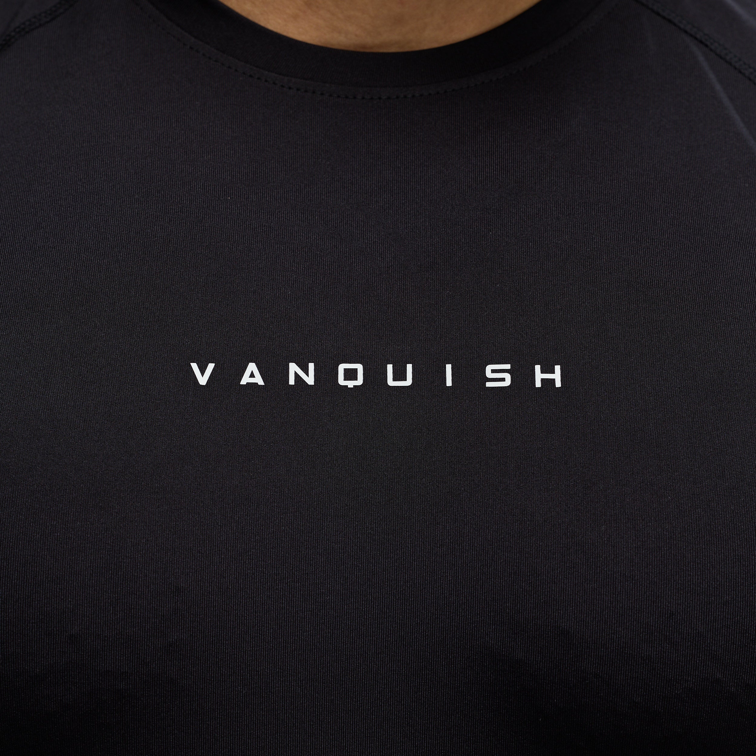 ACADEMY BLACK SLIM FIT PERFORMANCE T SHIRT - Image 3