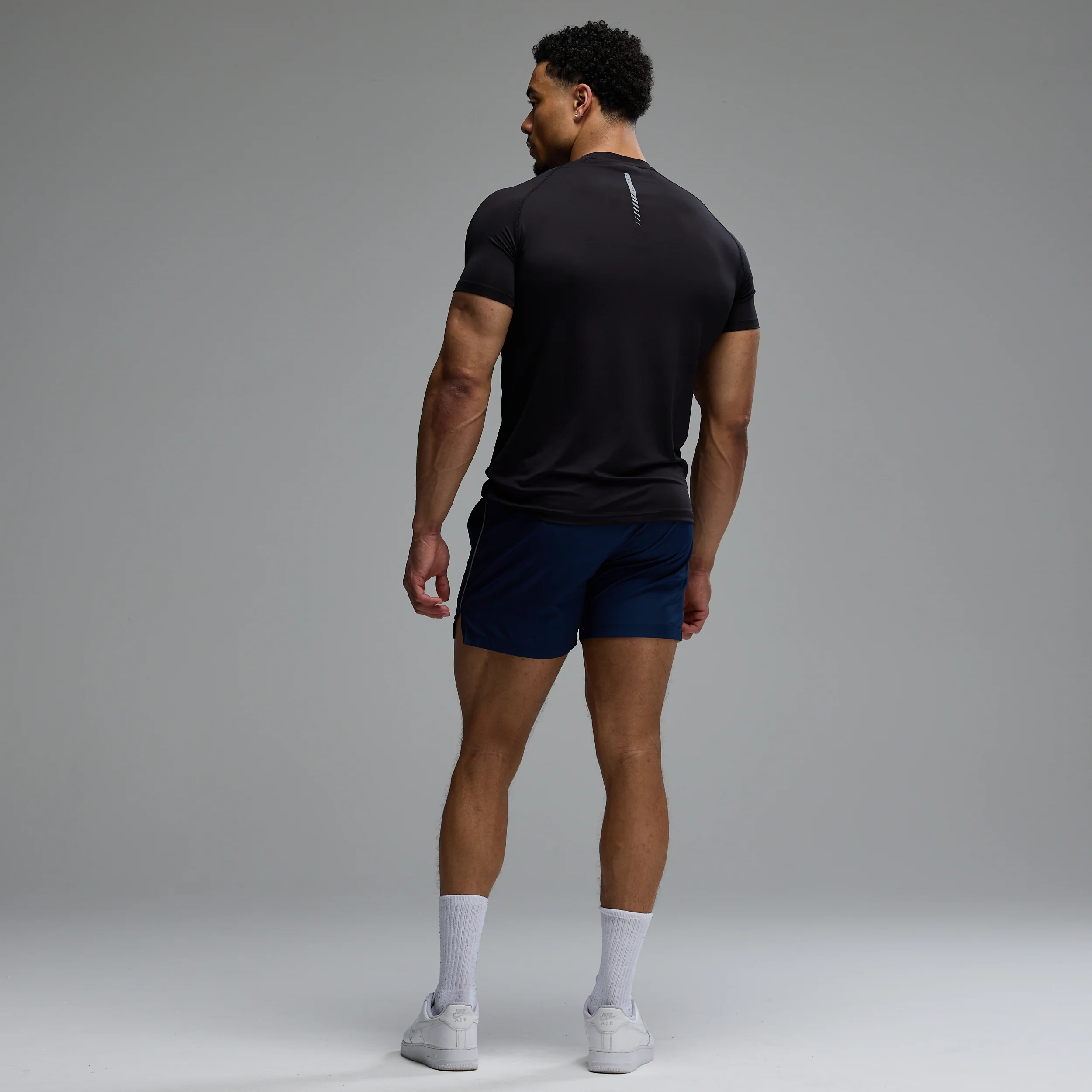 ACADEMY BLACK SLIM FIT PERFORMANCE T SHIRT - Image 6
