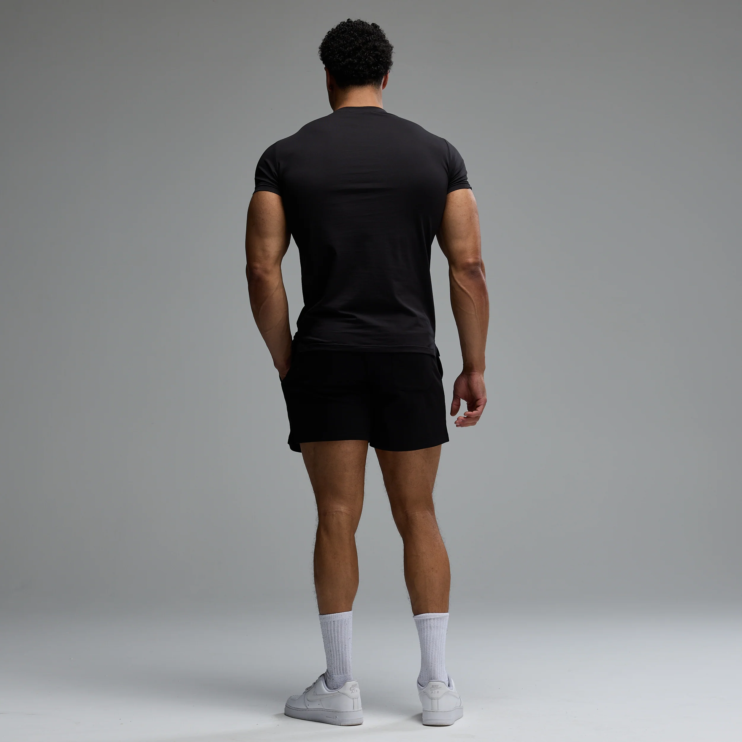 ACADEMY OUTLINE BLACK SLIM FIT T SHIRT - Image 5