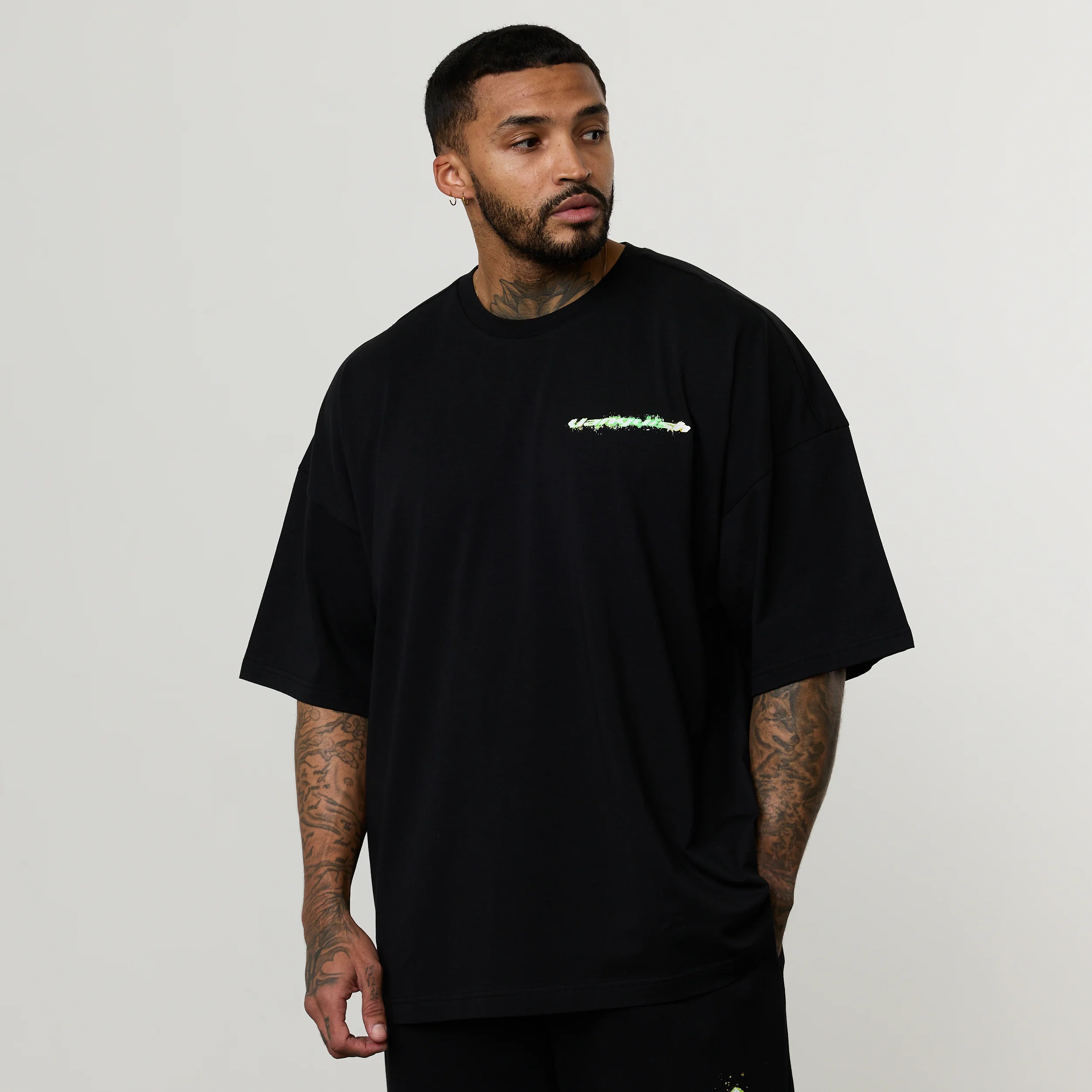 ACID BLACK OVERSIZED T SHIRT - Image 2