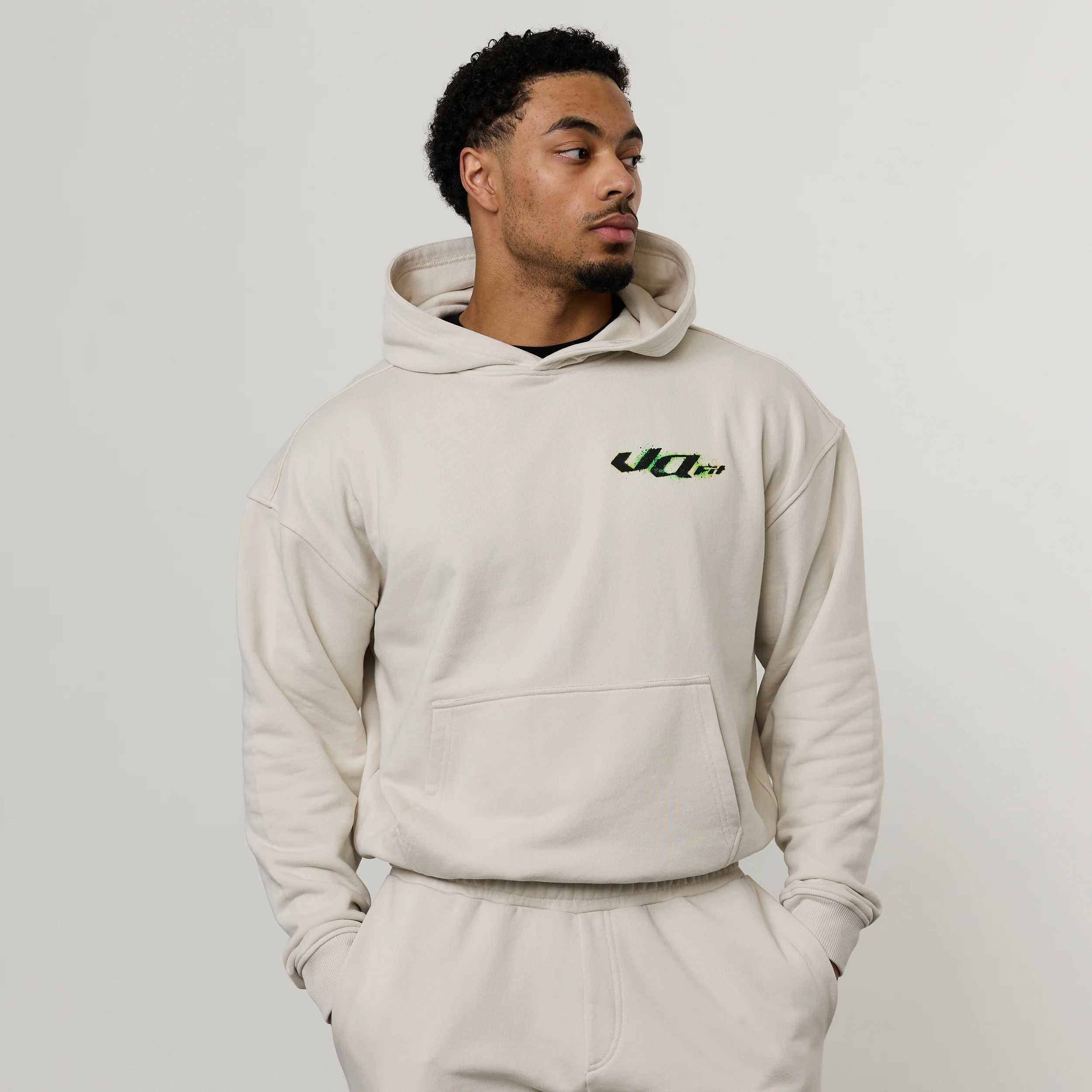 ACID OFF WHITE OVERSIZED HOODIE - Image 2