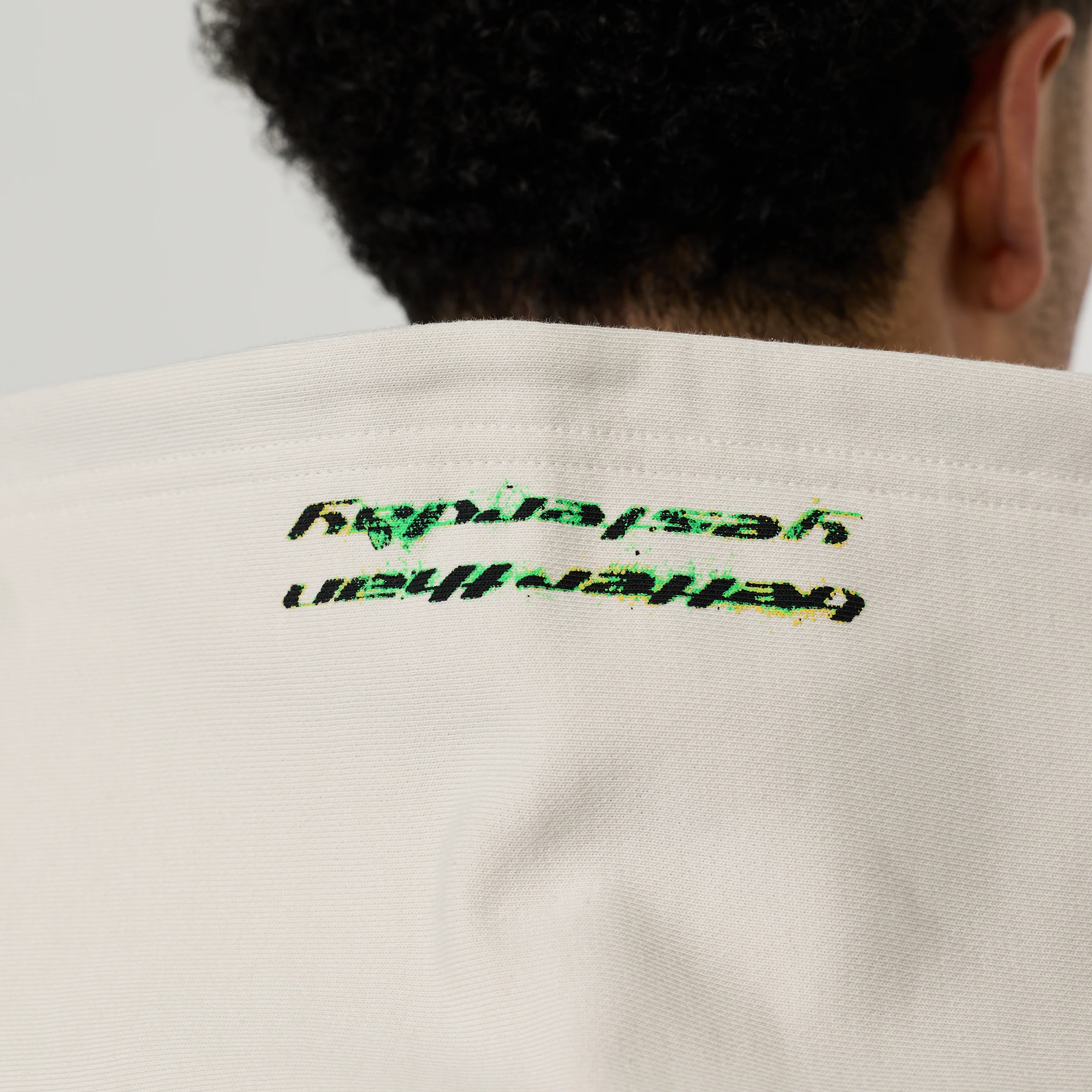 ACID OFF WHITE OVERSIZED HOODIE - Image 4