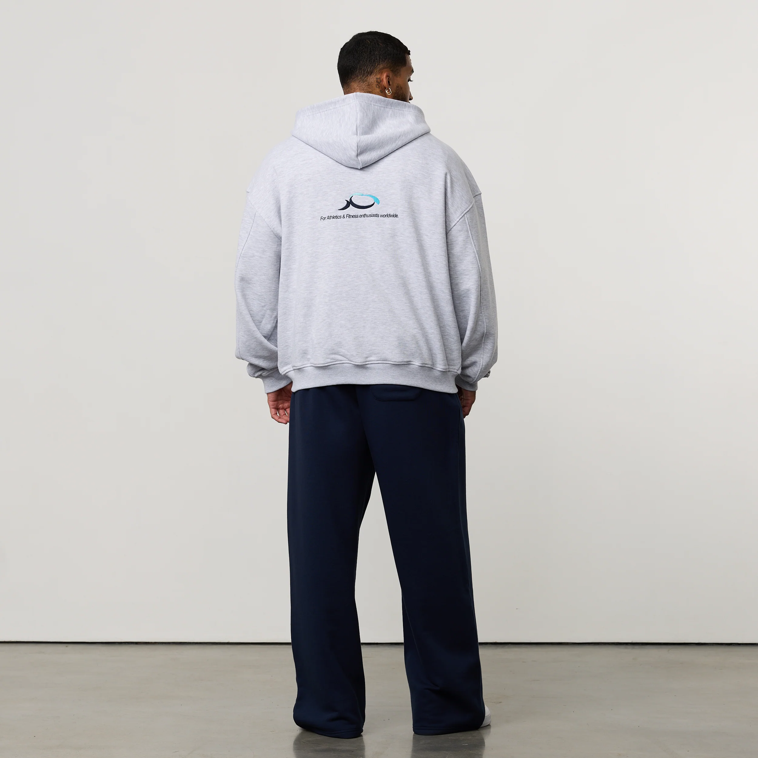 ACONITE BLUE OVERSIZED STRAIGHT LEG SWEATPANTS - Image 5