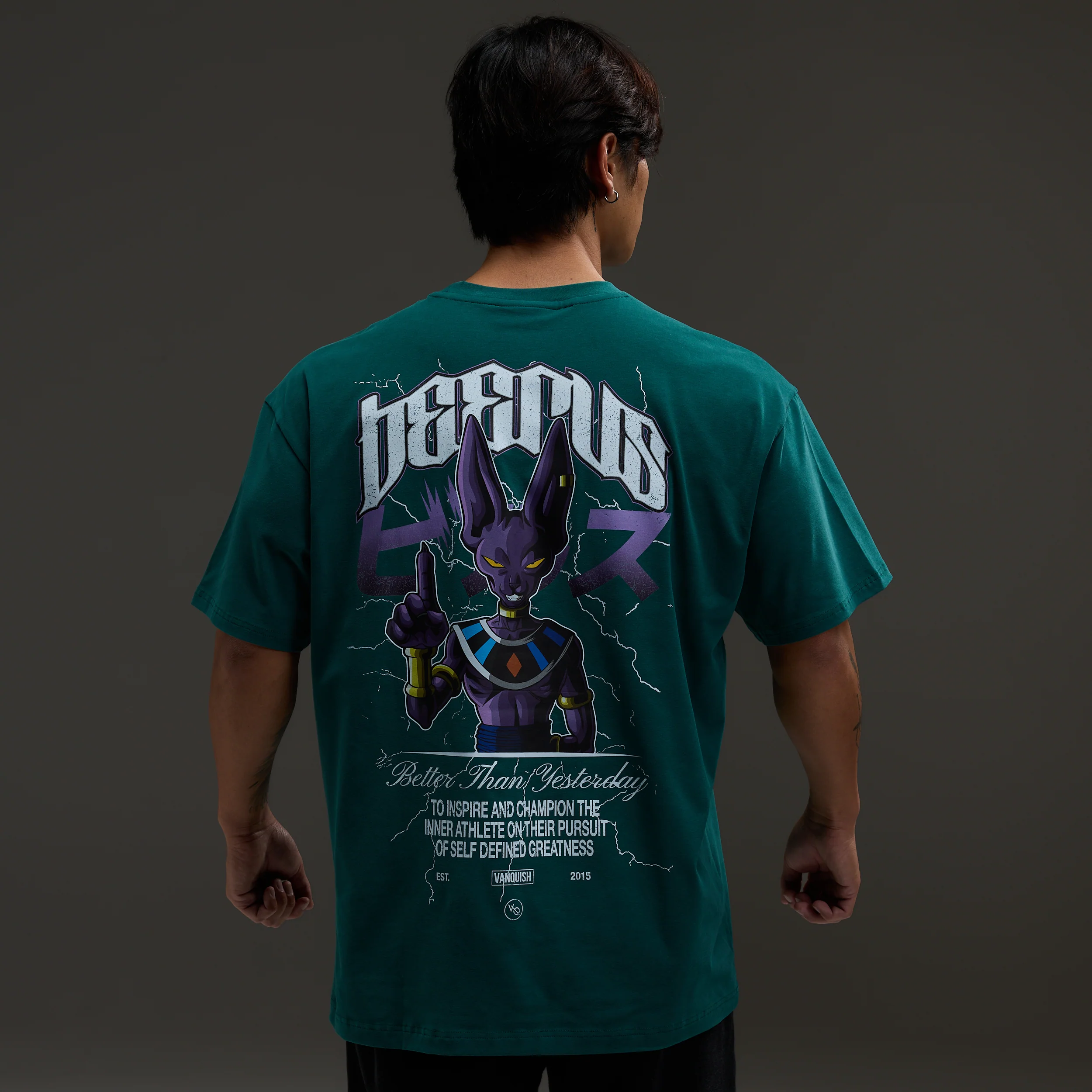 Vanquish DBS Beerus Green Oversized T Shirt - Image 4
