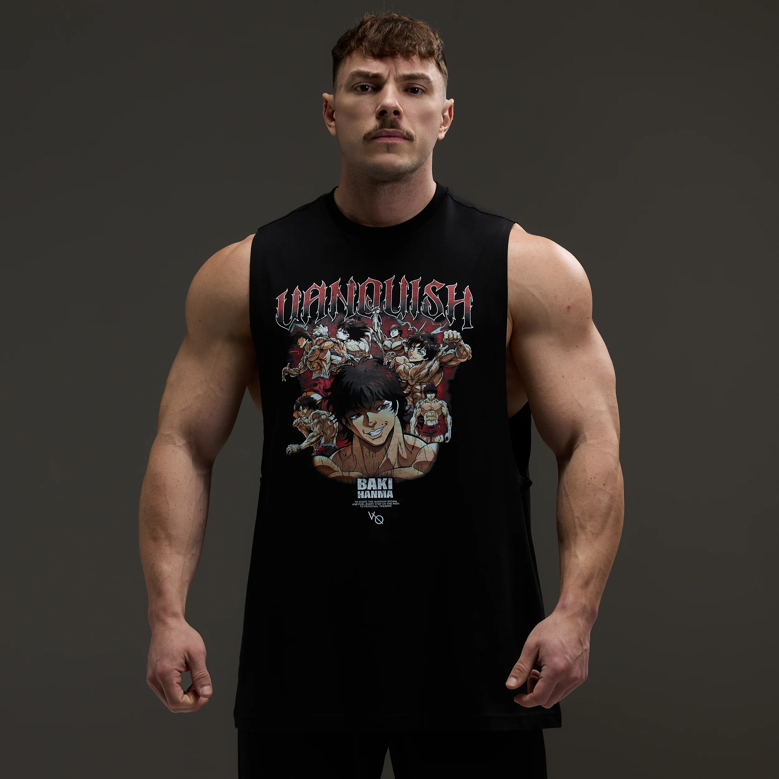 VQ x Baki: Black Baki Sleeveless T Shirt - Image 2