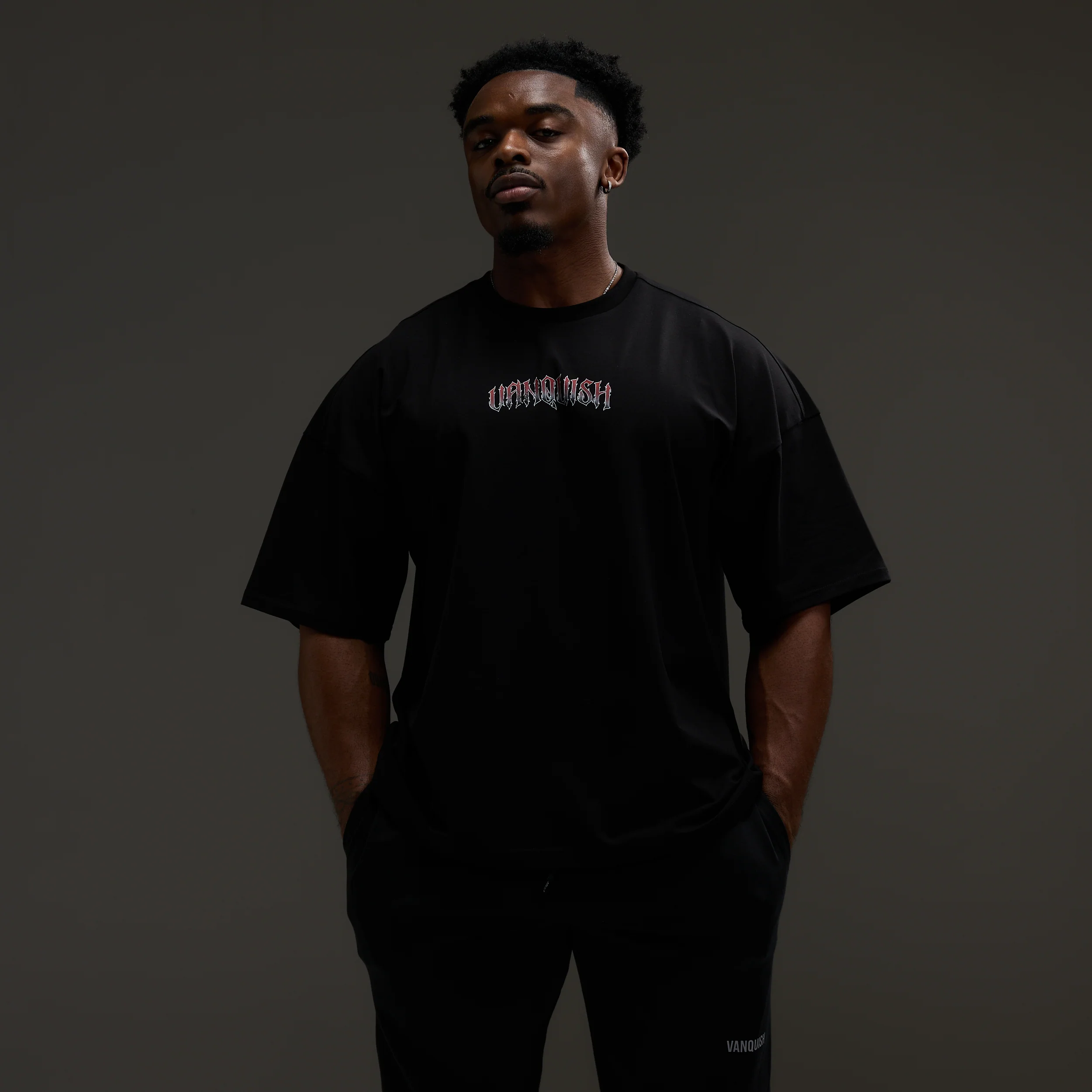 VQ x Baki: Black Baki Boxy Oversized T Shirt - Image 3