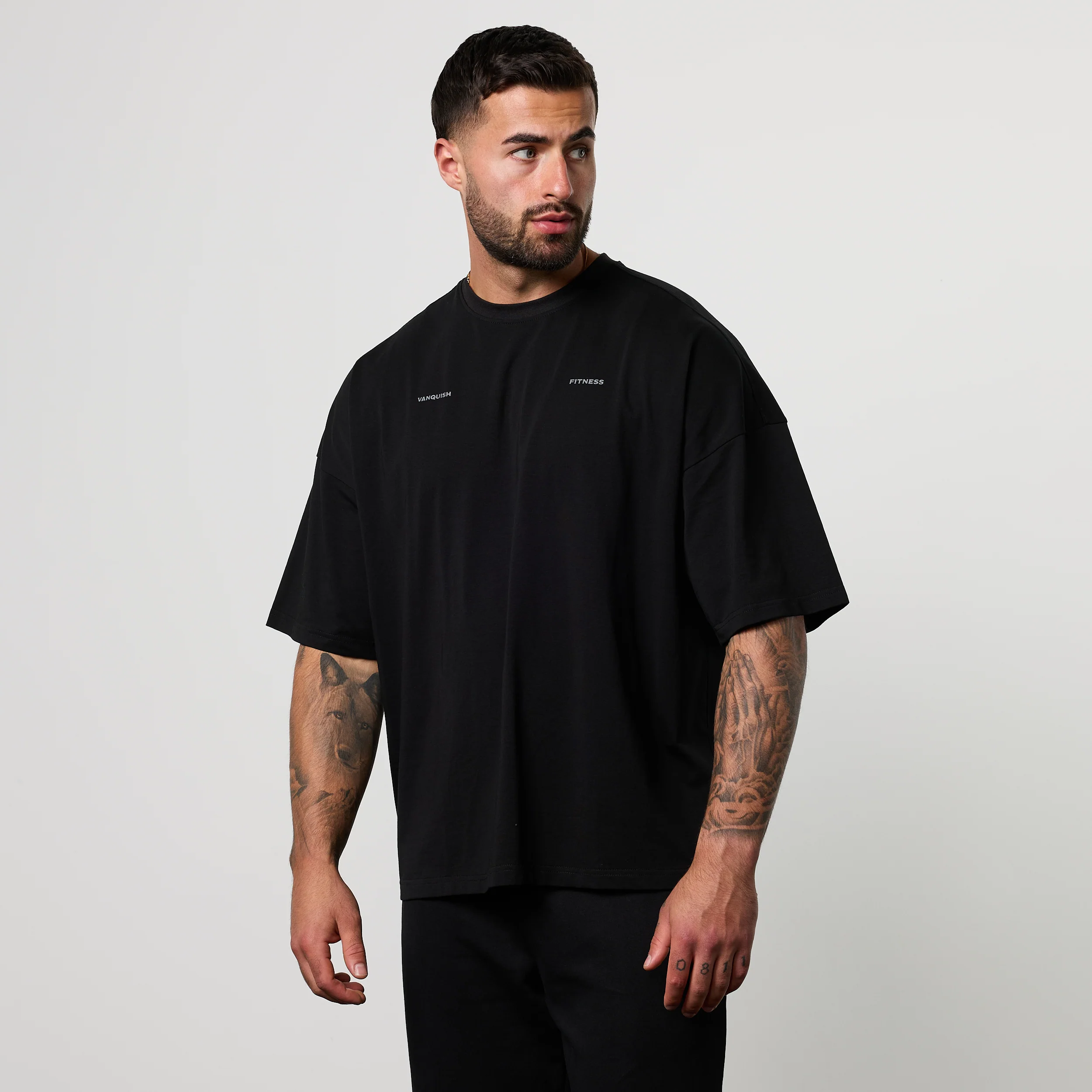 BLACK FORGE BLACK BOXY OVERSIZED T SHIRT - Image 2