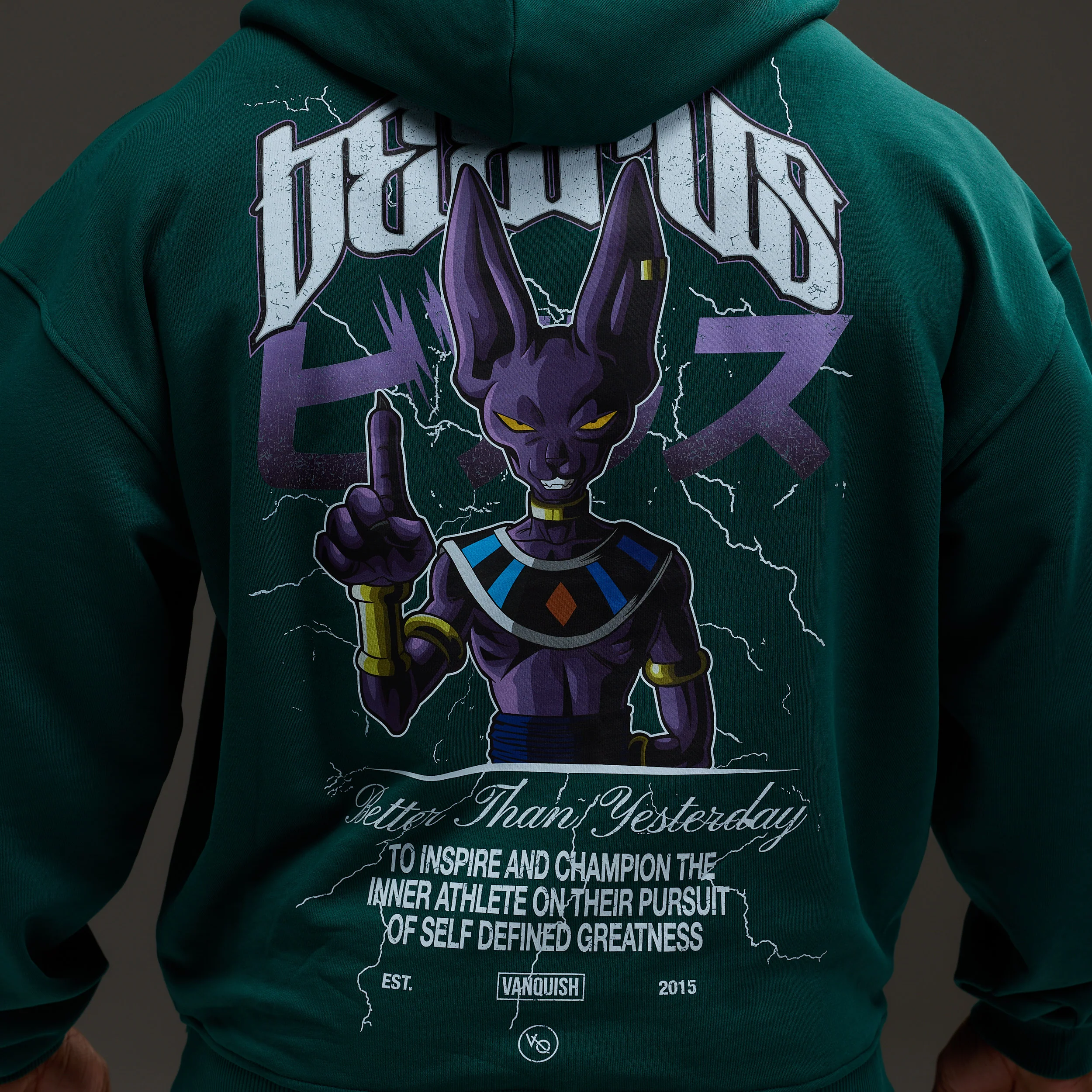 Vanquish DBS Beerus Green Hoodie - Image 2