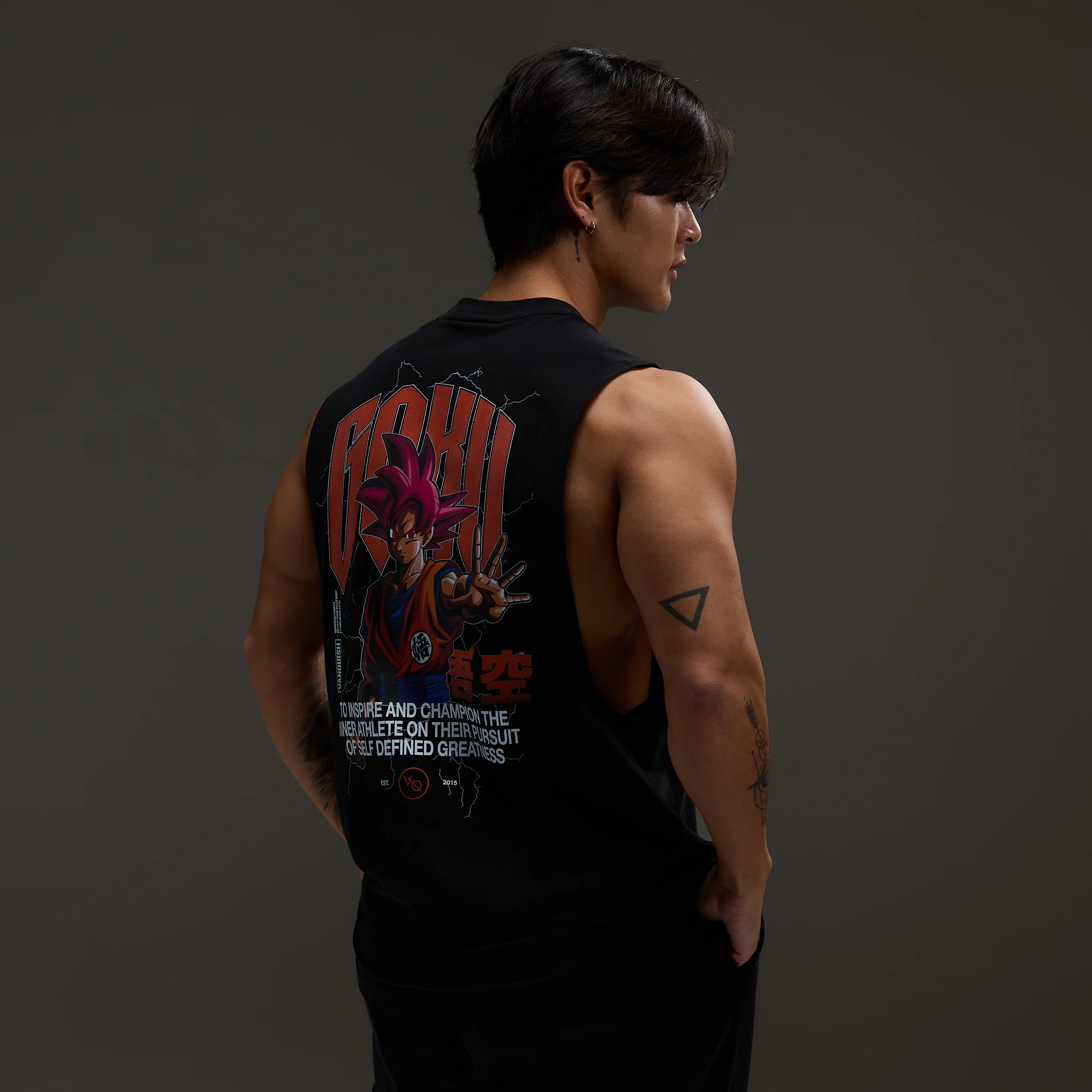 Vanquish DBS Goku Black Sleeveless T Shirt - Image 4