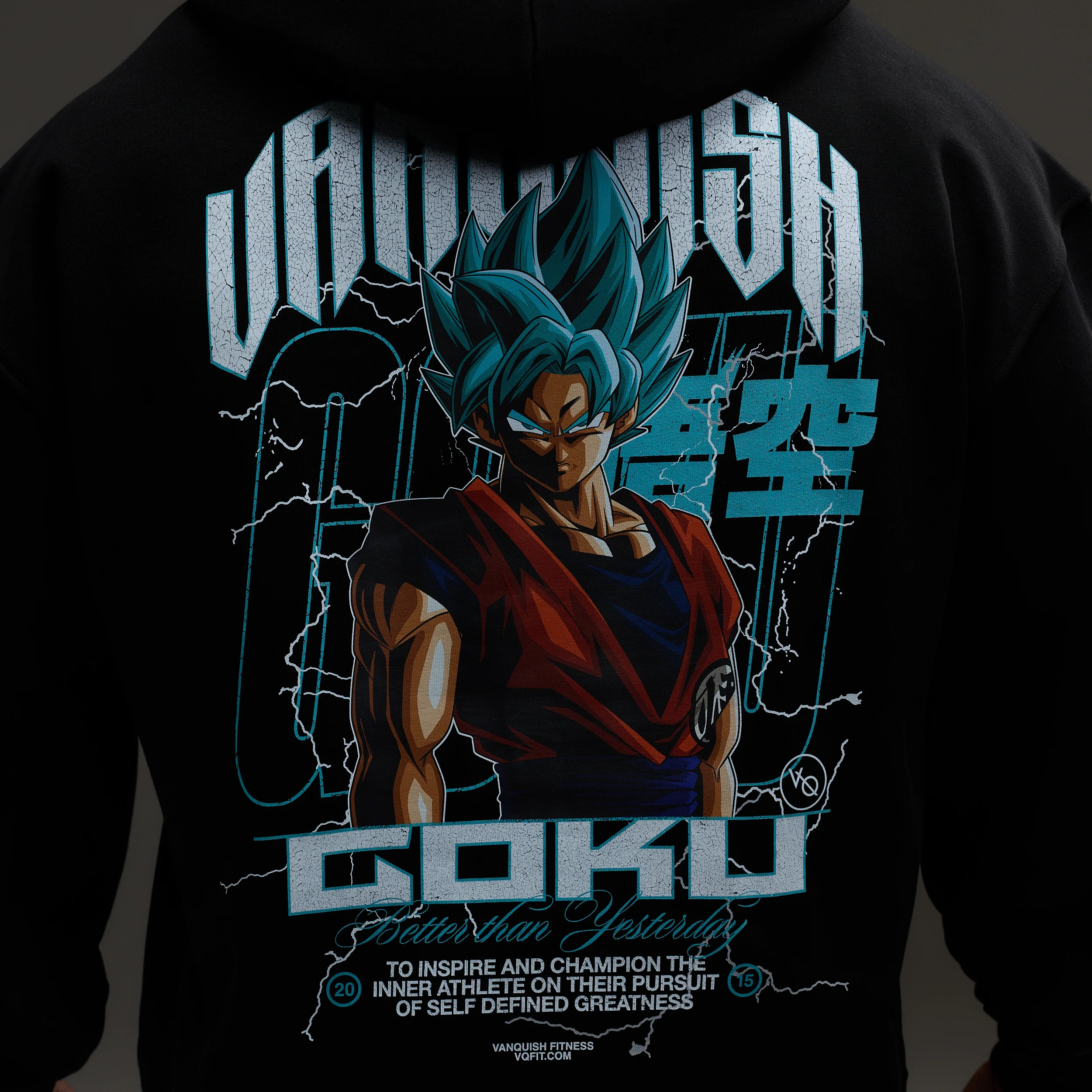Vanquish DBS Goku SSGSS Black Oversized Hoodie - Image 3