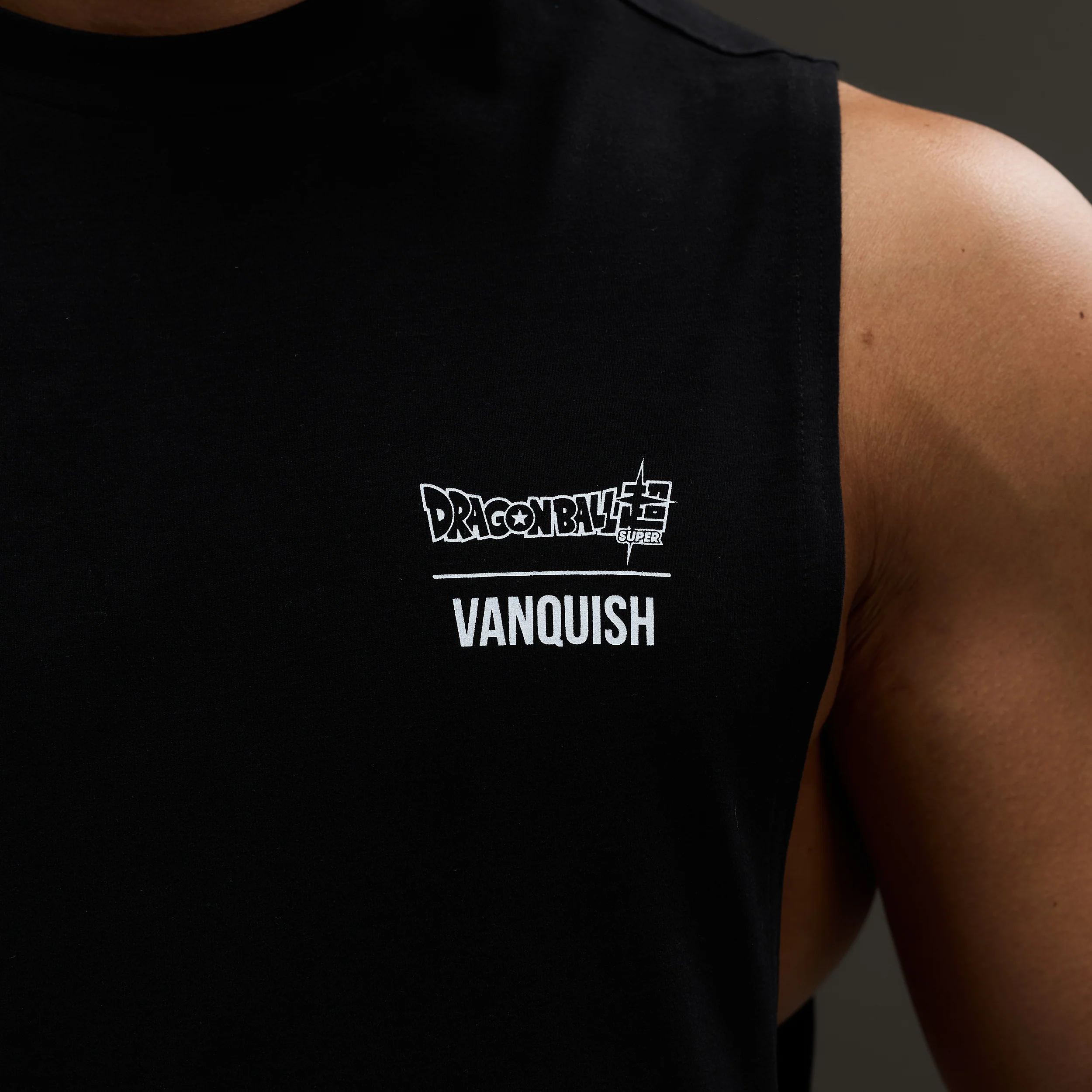 Vanquish DBS Goku SSGSS Black Oversized Sleeveless T Shirt - Image 4