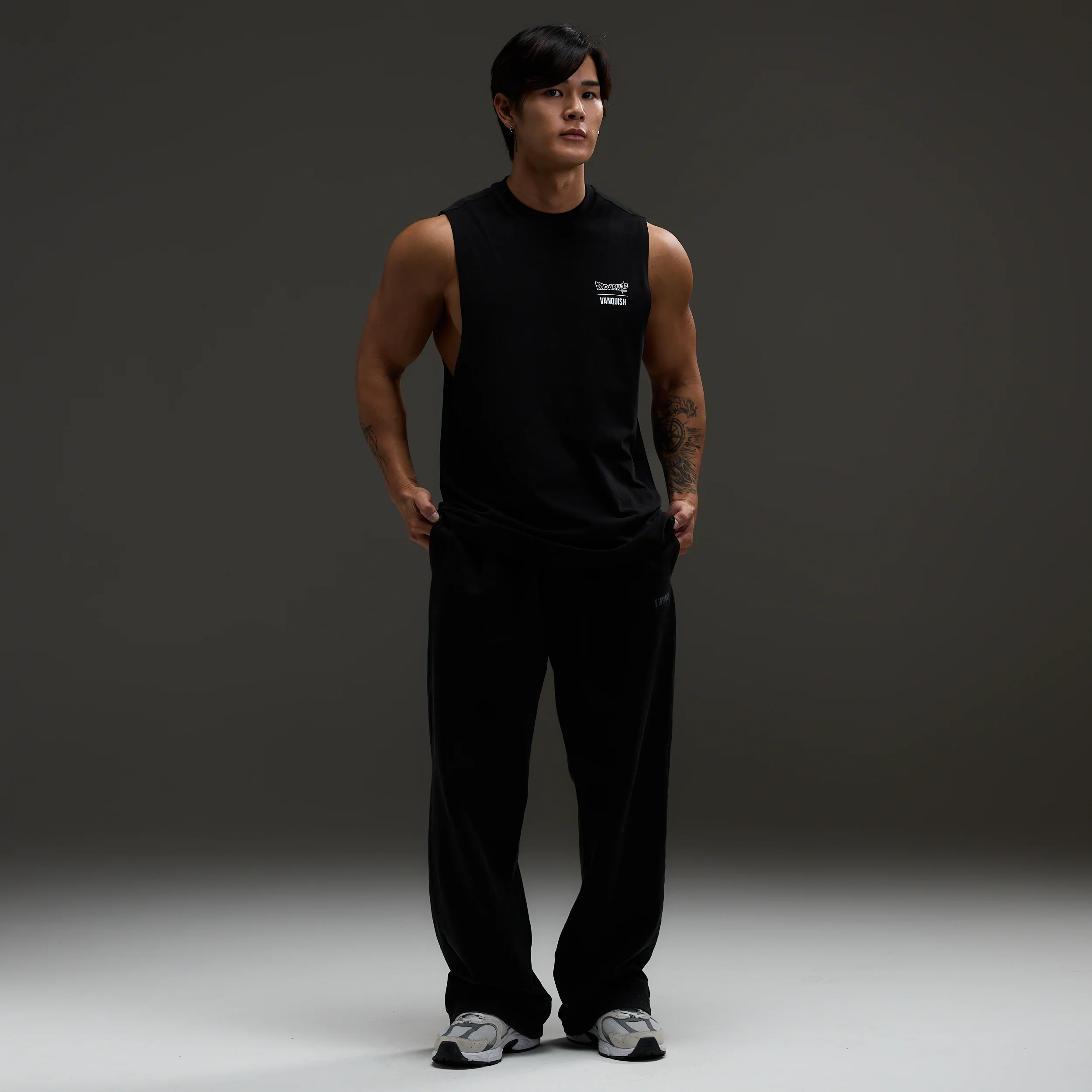 Vanquish DBS Goku SSGSS Black Oversized Sleeveless T Shirt - Image 5
