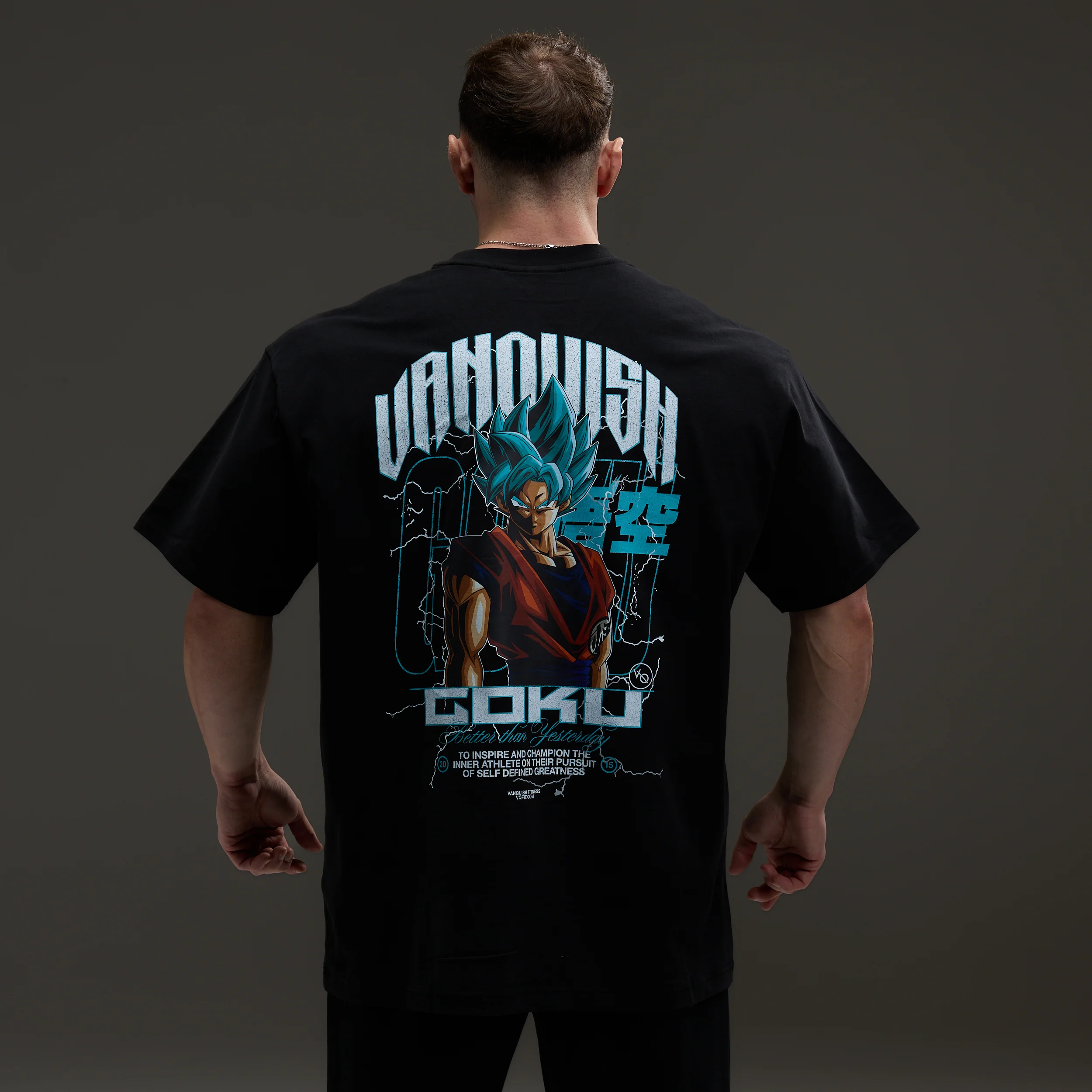 Vanquish DBS Goku SSGS Black Oversized T Shirt - Image 2
