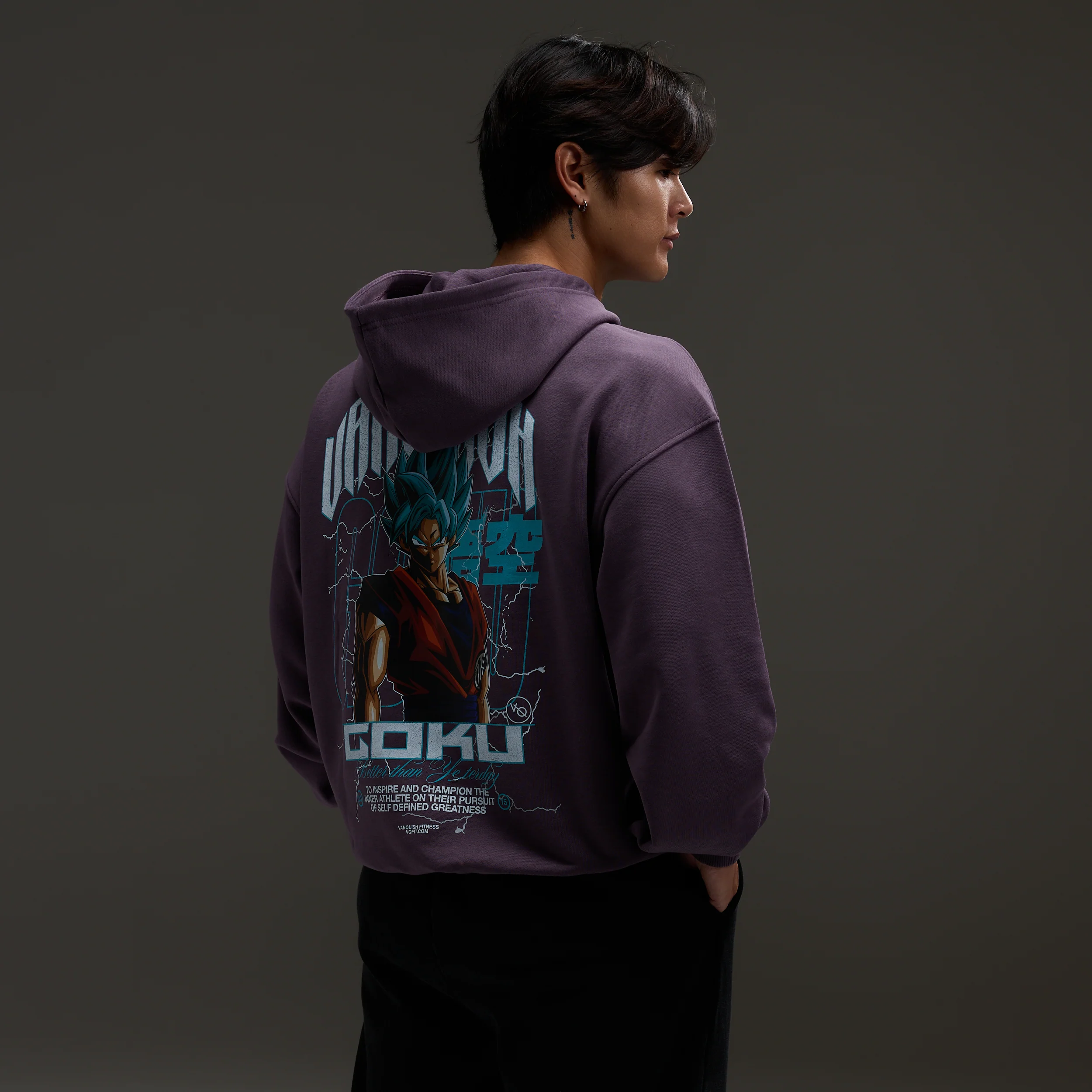 Vanquish DBS Goku SSGSS Nightshade Oversized Hoodie - Image 3