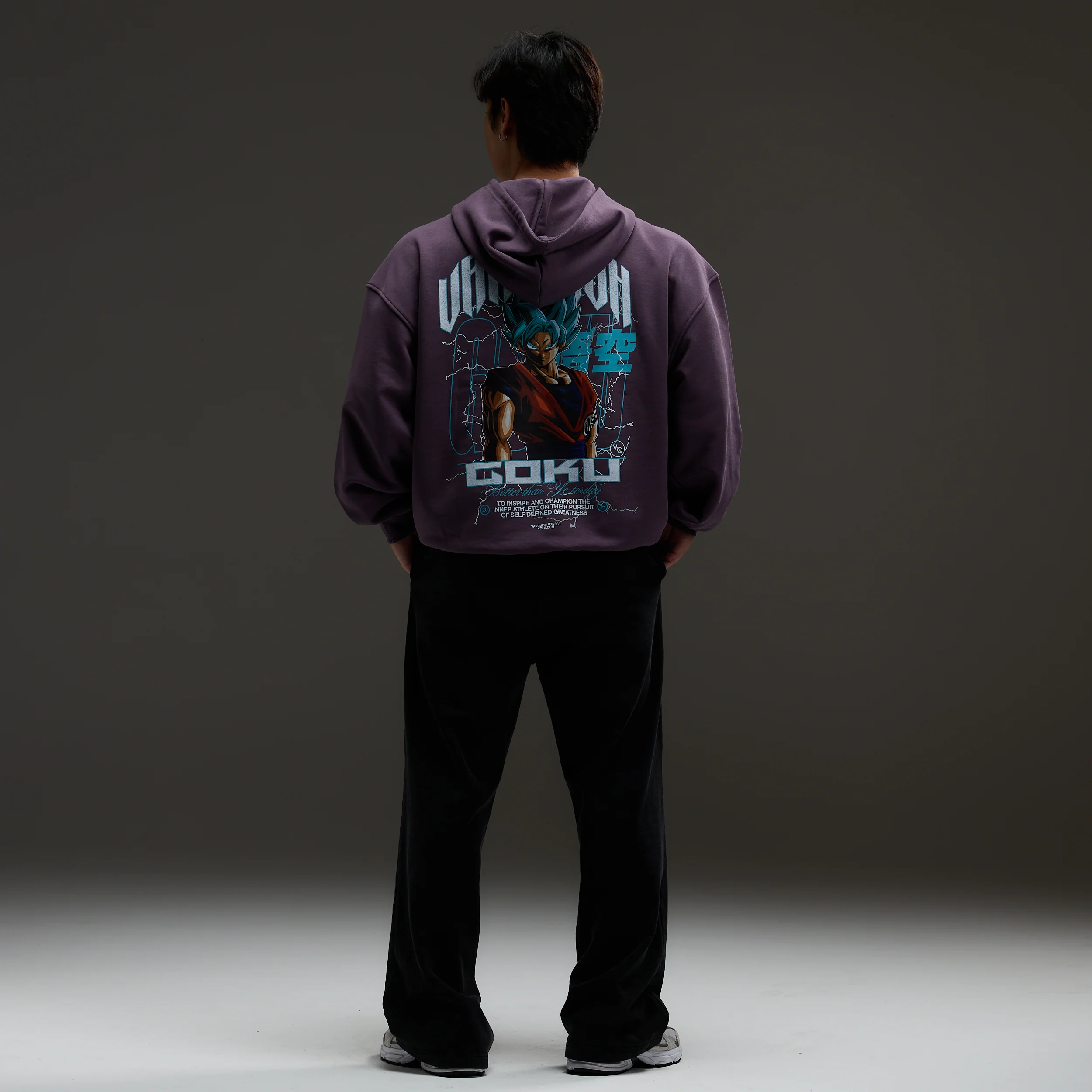 Vanquish DBS Goku SSGSS Nightshade Oversized Hoodie - Image 6