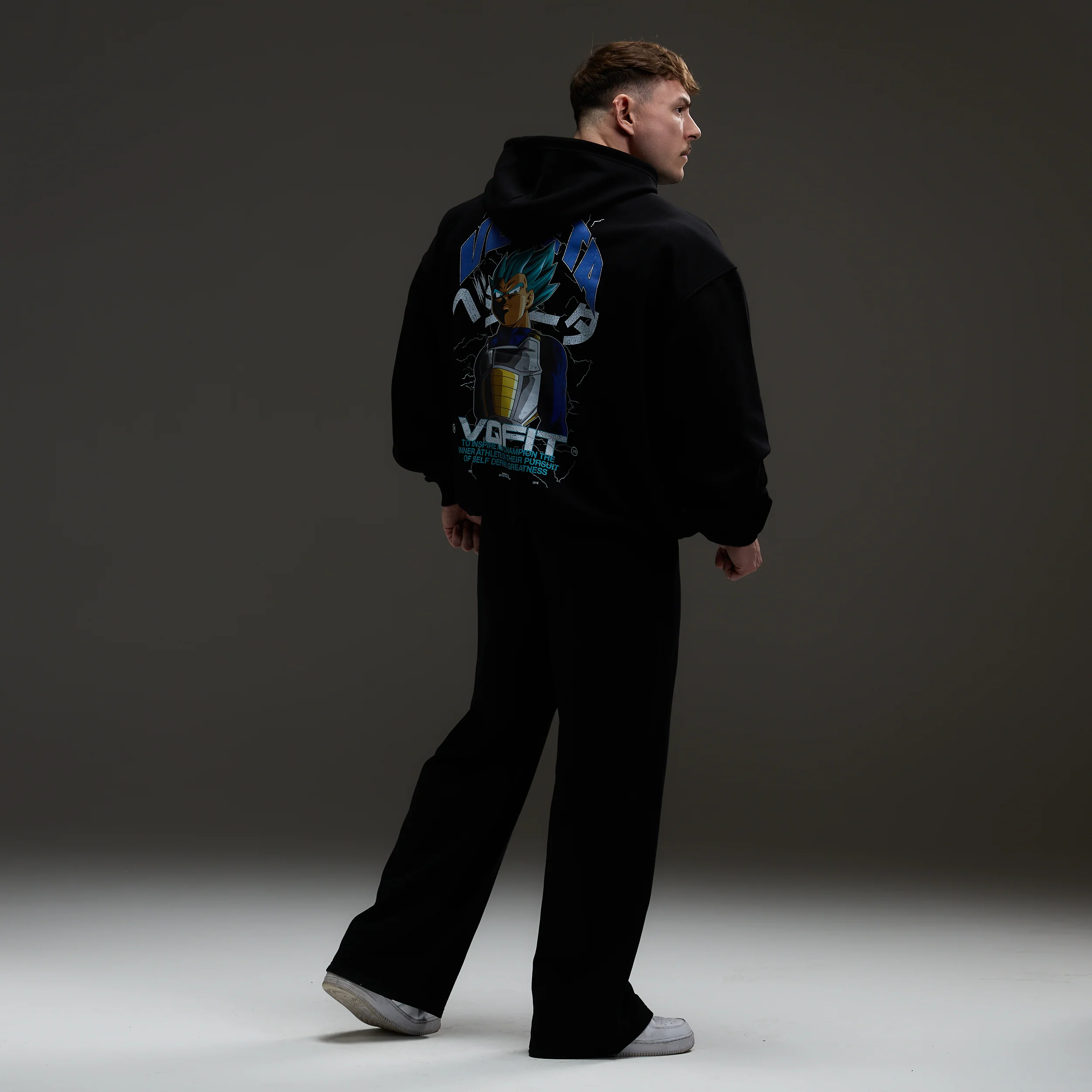 Vanquish DBS Vegeta SSGSS Black Oversized Hoodie - Image 6
