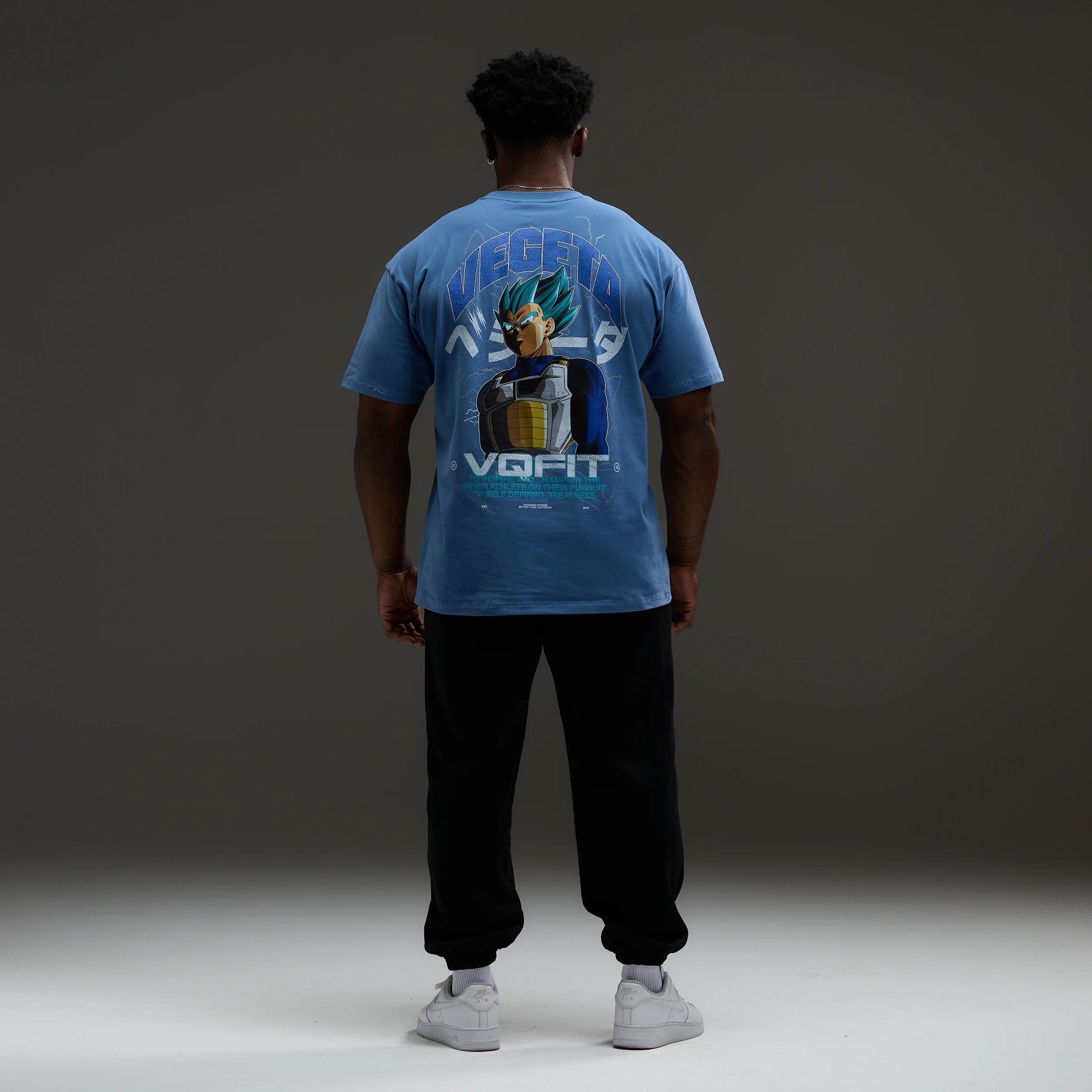 Vanquish DBS Vegeta SSGSS Blue Oversized T Shirt - Image 6