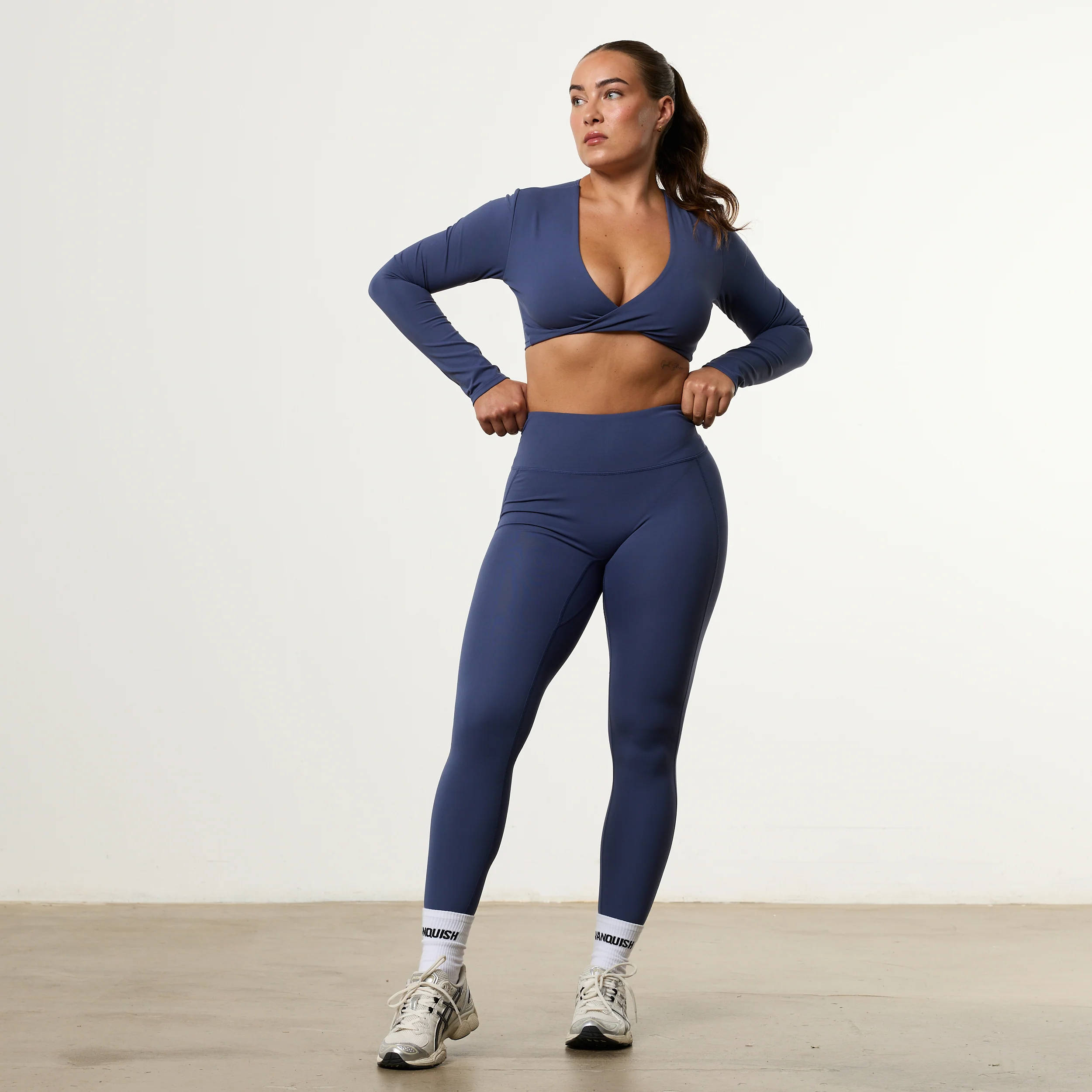 Enhance V2 Dusk Blue Sculpting Leggings - Image 4