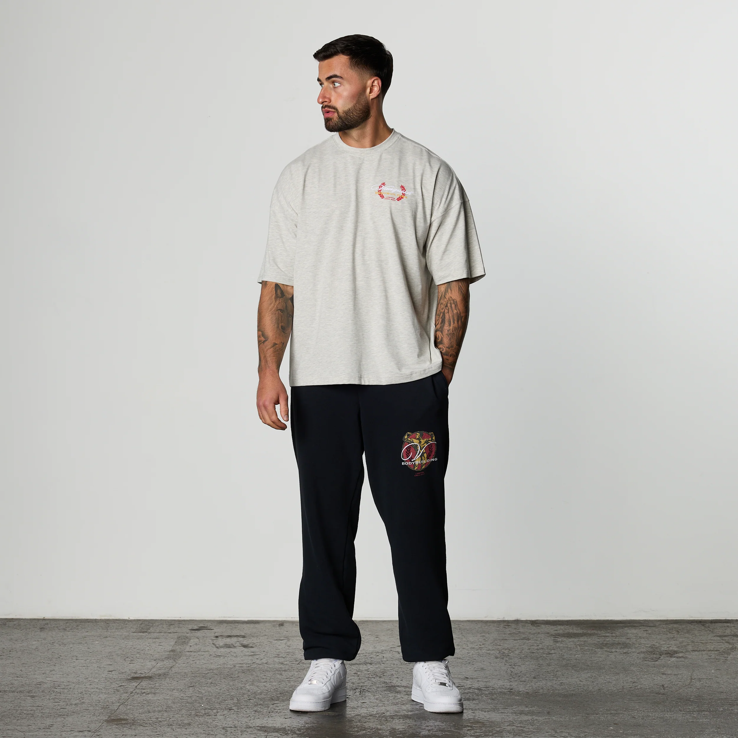GOLDEN BOY ASH GREY BOXY OVERSIZED T SHIRT - Image 5