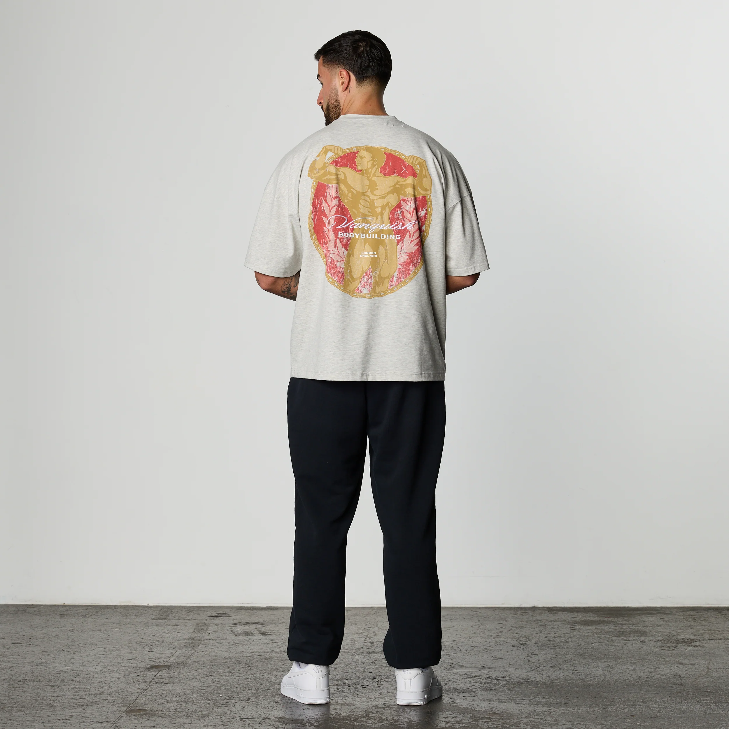 GOLDEN BOY ASH GREY BOXY OVERSIZED T SHIRT - Image 6