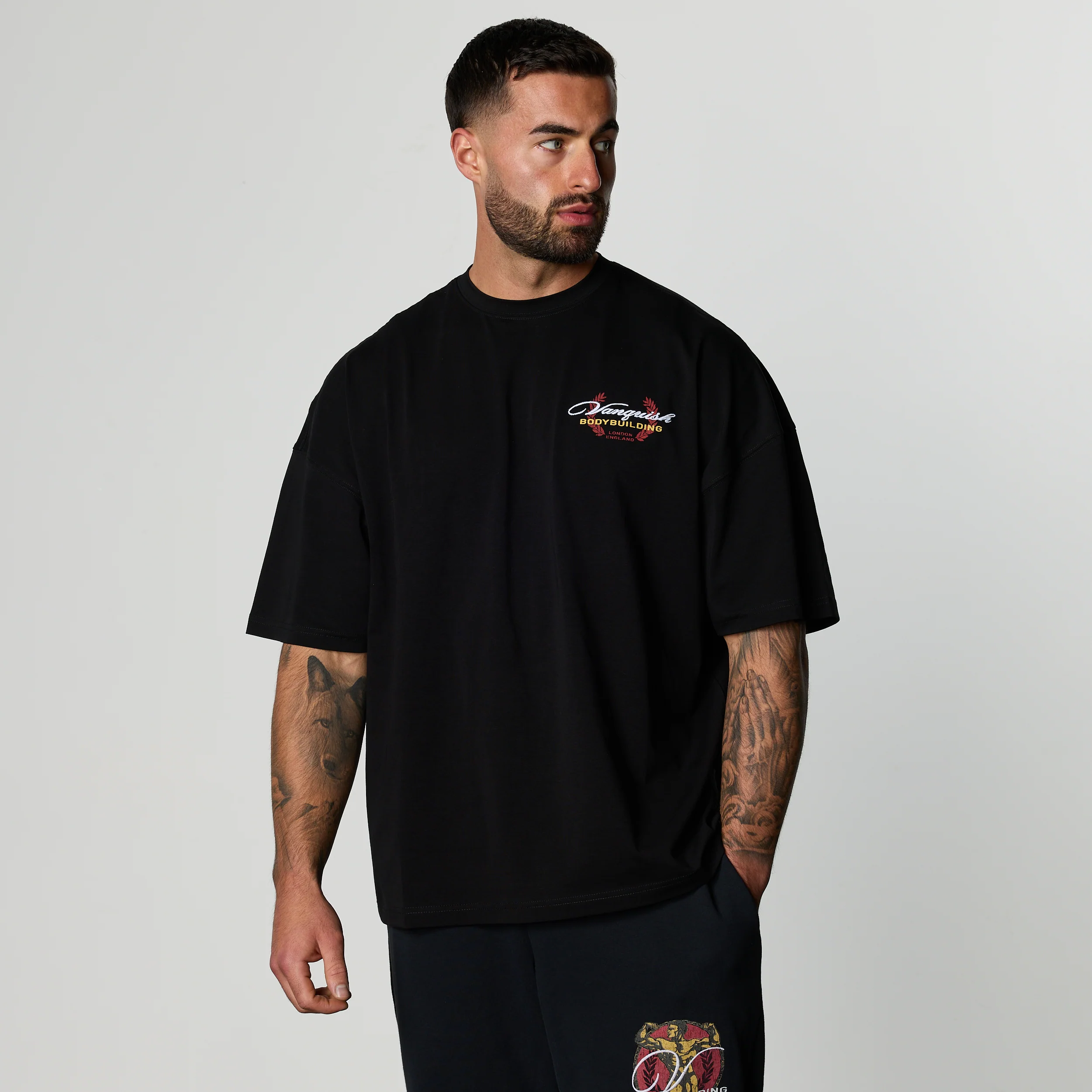 GOLDEN BOY VINTAGE BLACK BOXY OVERSIZED T SHIRT - Image 2