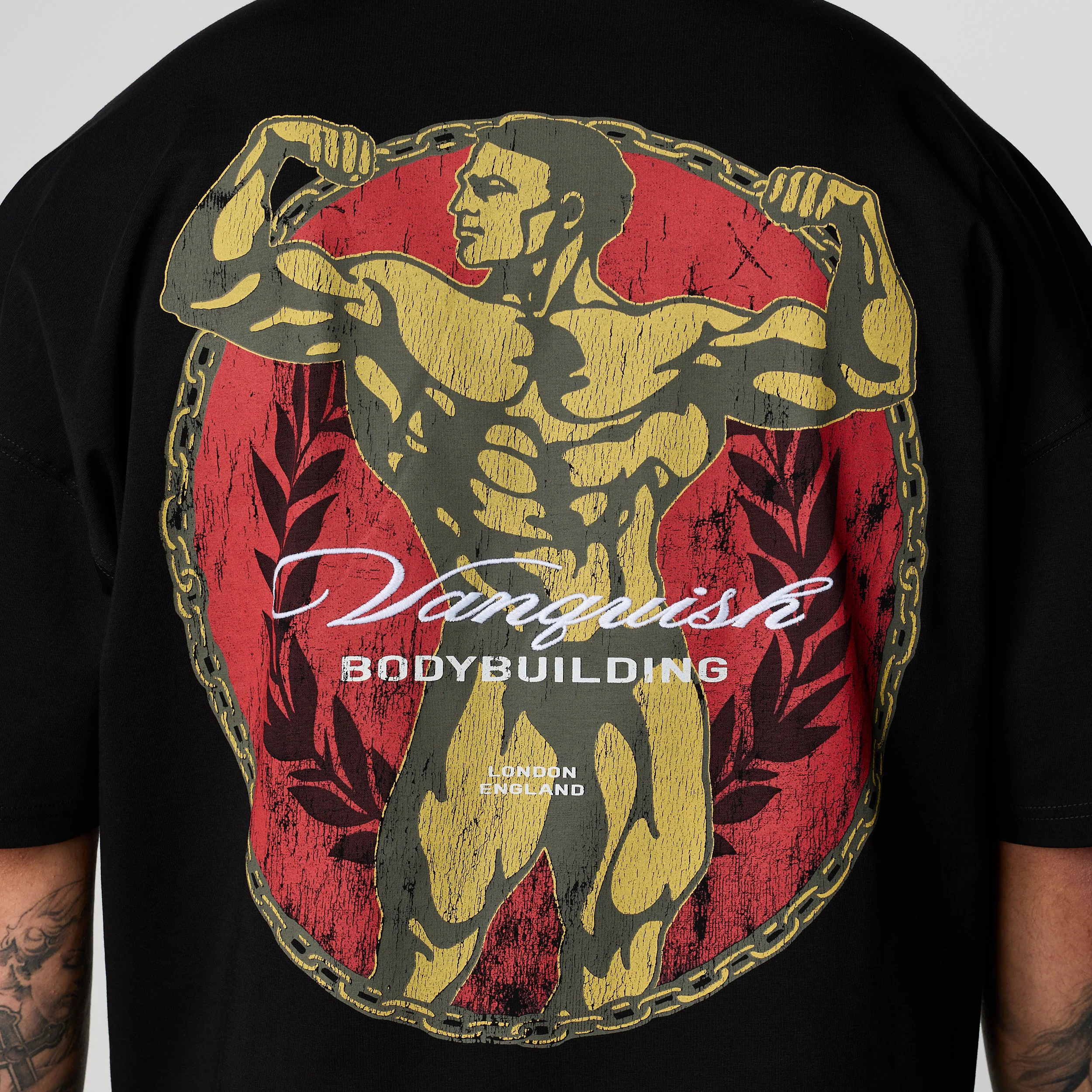 GOLDEN BOY VINTAGE BLACK BOXY OVERSIZED T SHIRT - Image 4