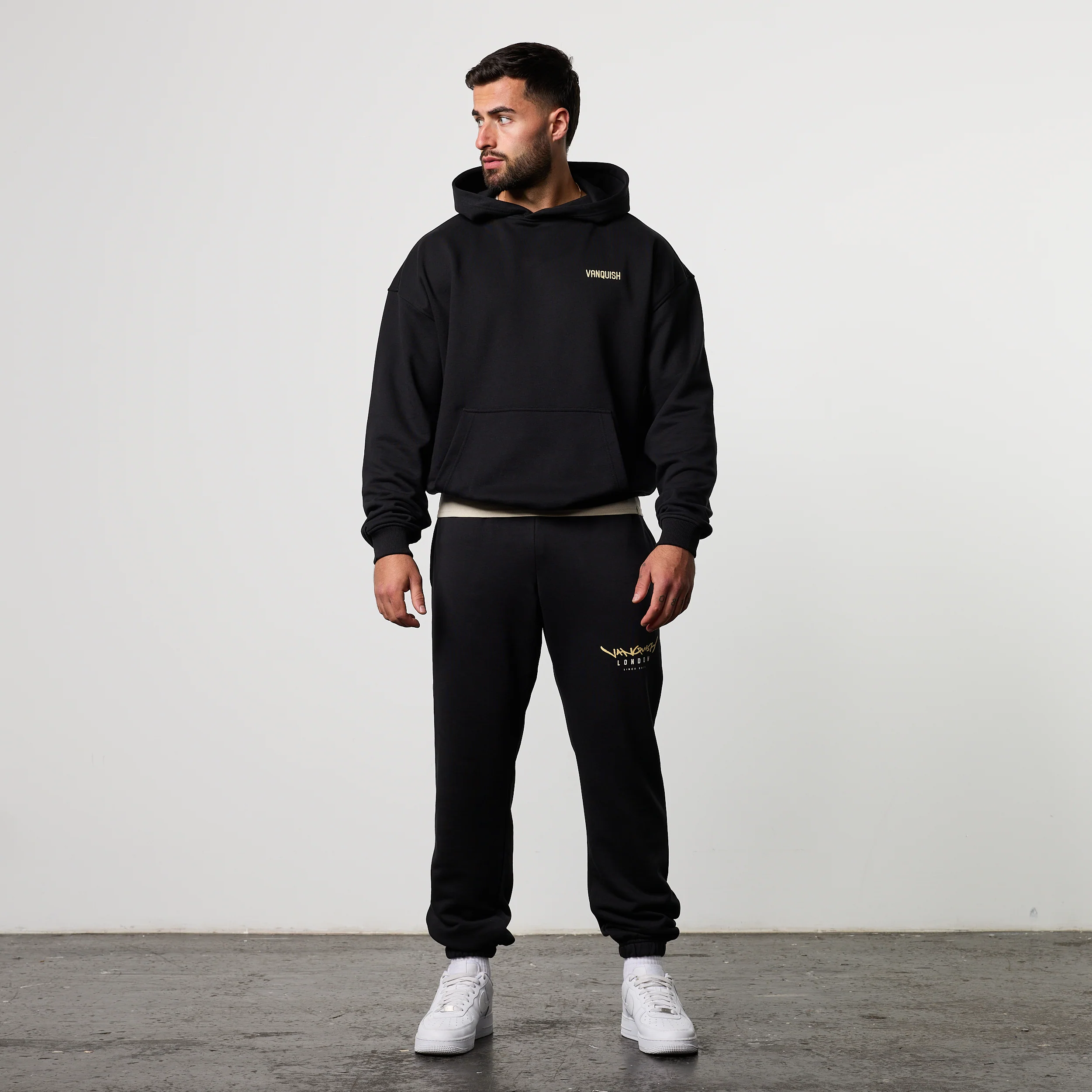 GRAFFITI BLACK OVERSIZED HOODIE - Image 5