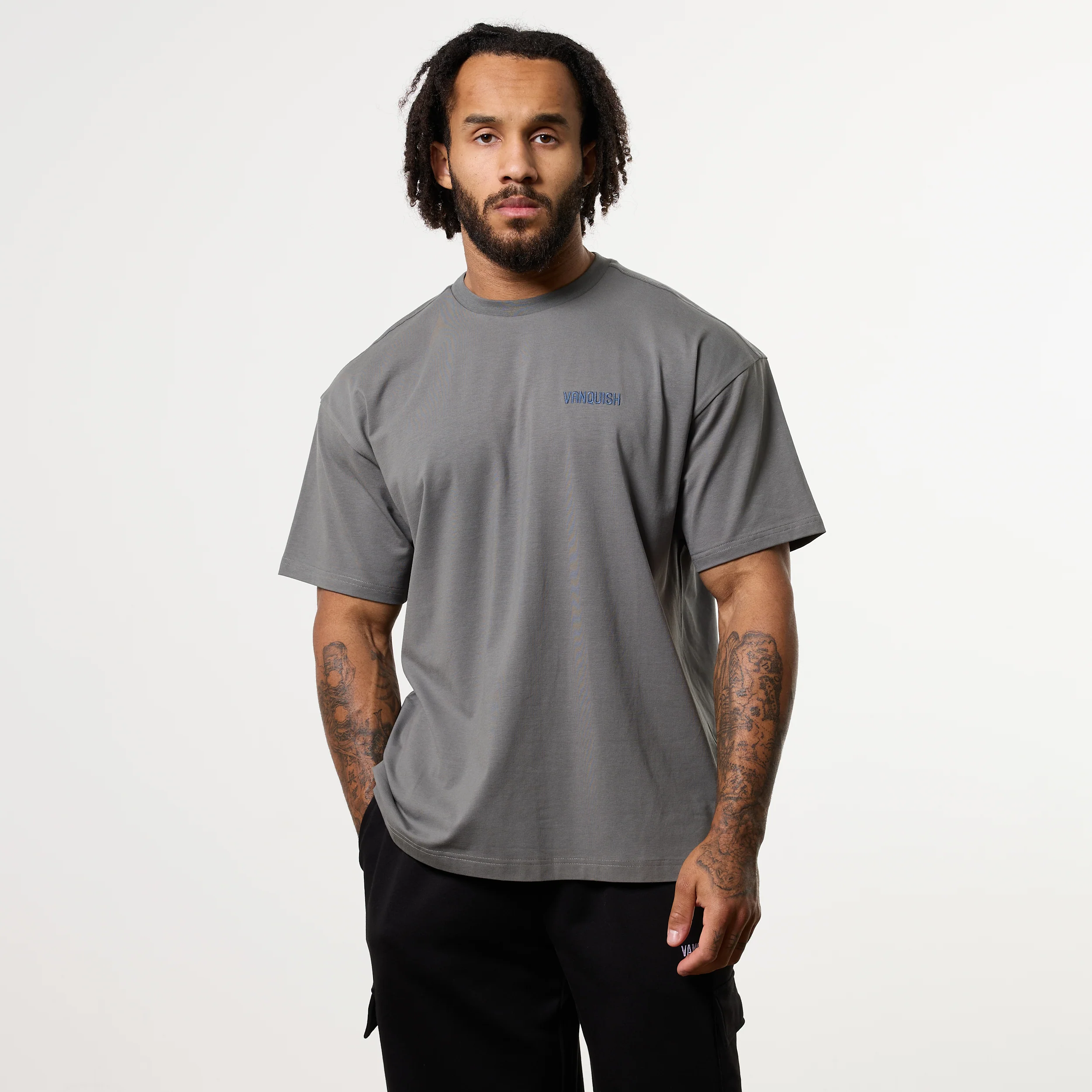GRAFFITI STORM GREY OVERSIZED T SHIRT - Image 2