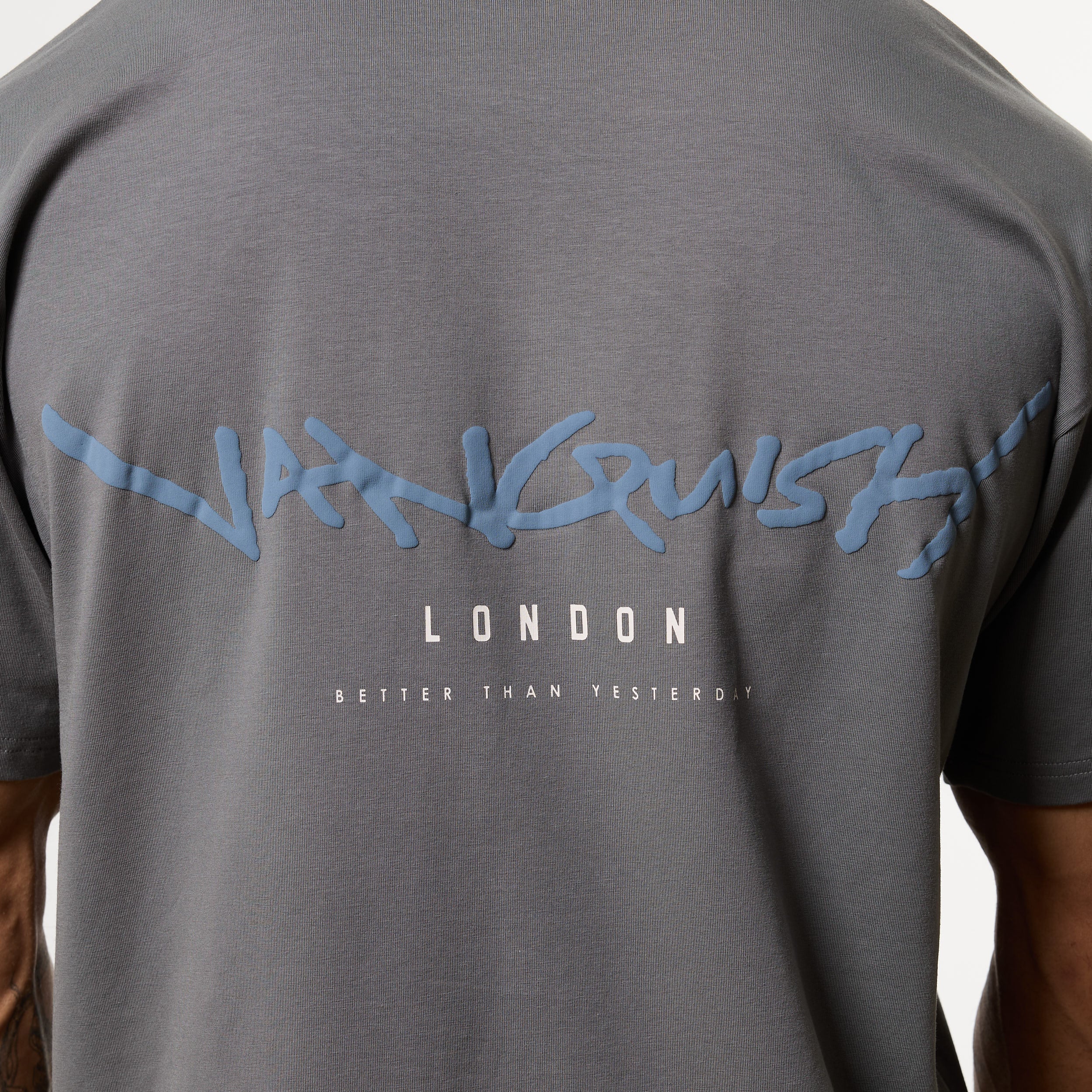 GRAFFITI STORM GREY OVERSIZED T SHIRT - Image 3