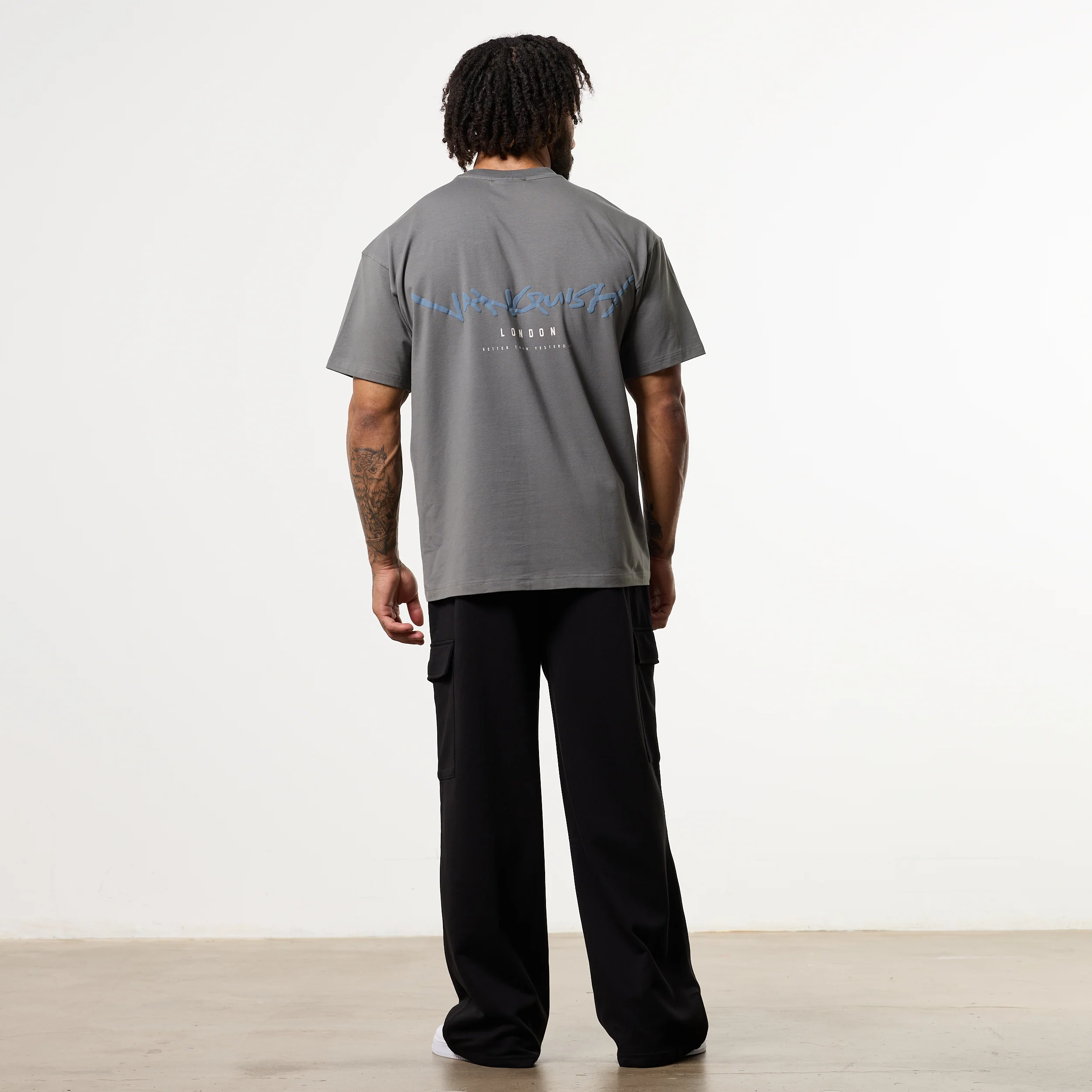 GRAFFITI STORM GREY OVERSIZED T SHIRT - Image 5