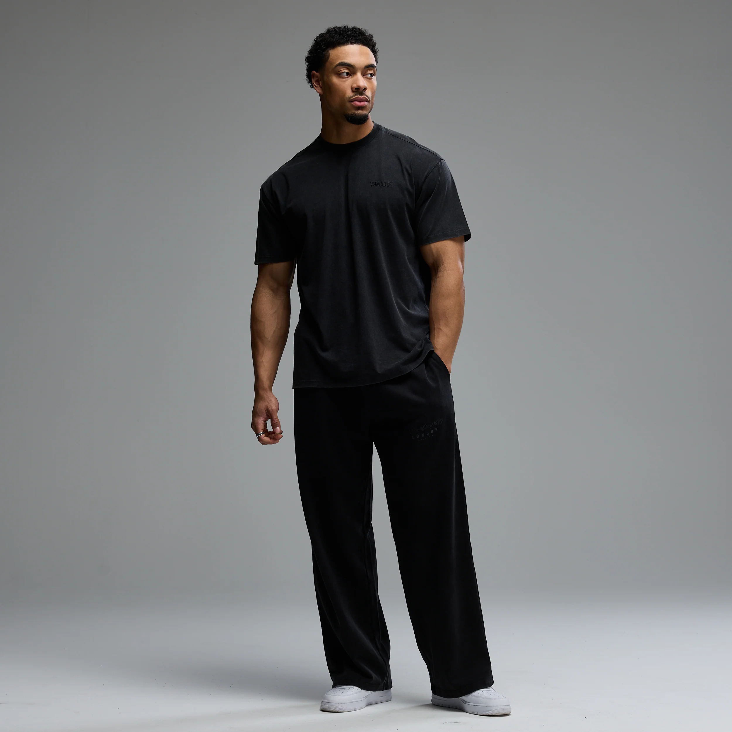 GRAFFITI WASHED BLACK OVERSIZED T SHIRT - Image 5