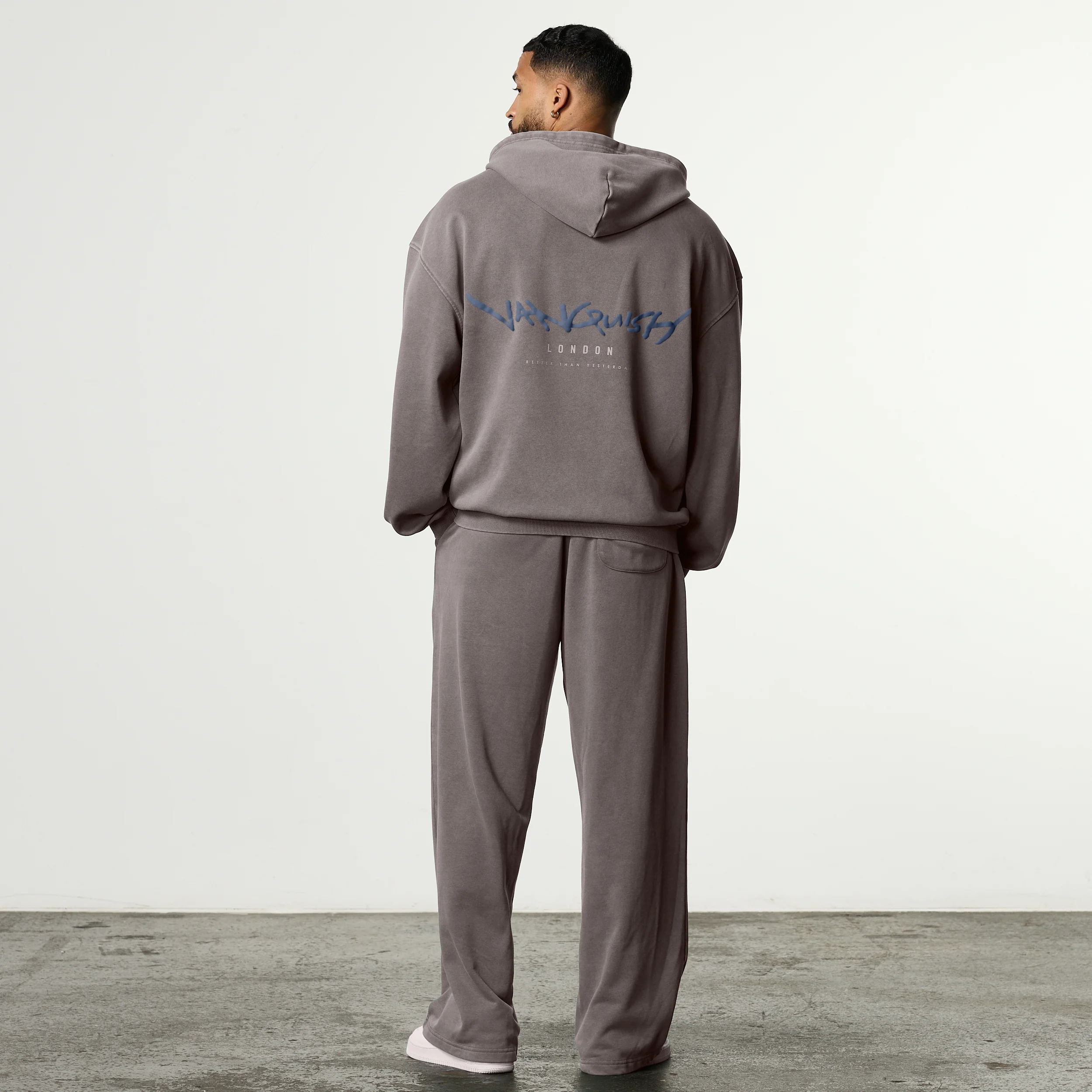 GRAFFITI WASHED MUSHROOM ZIP HOODIE - Image 7