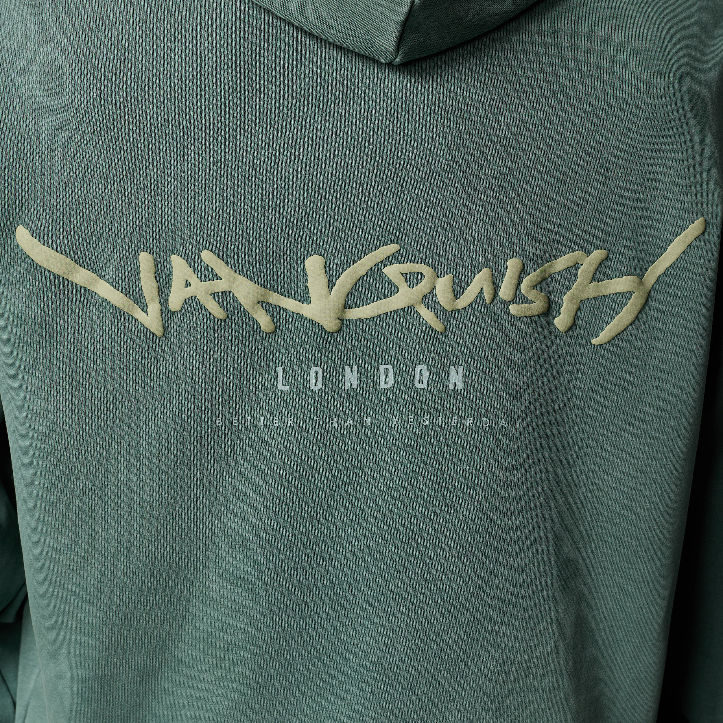 GRAFFITI WASHED SAGE ZIP HOODIE - Image 4