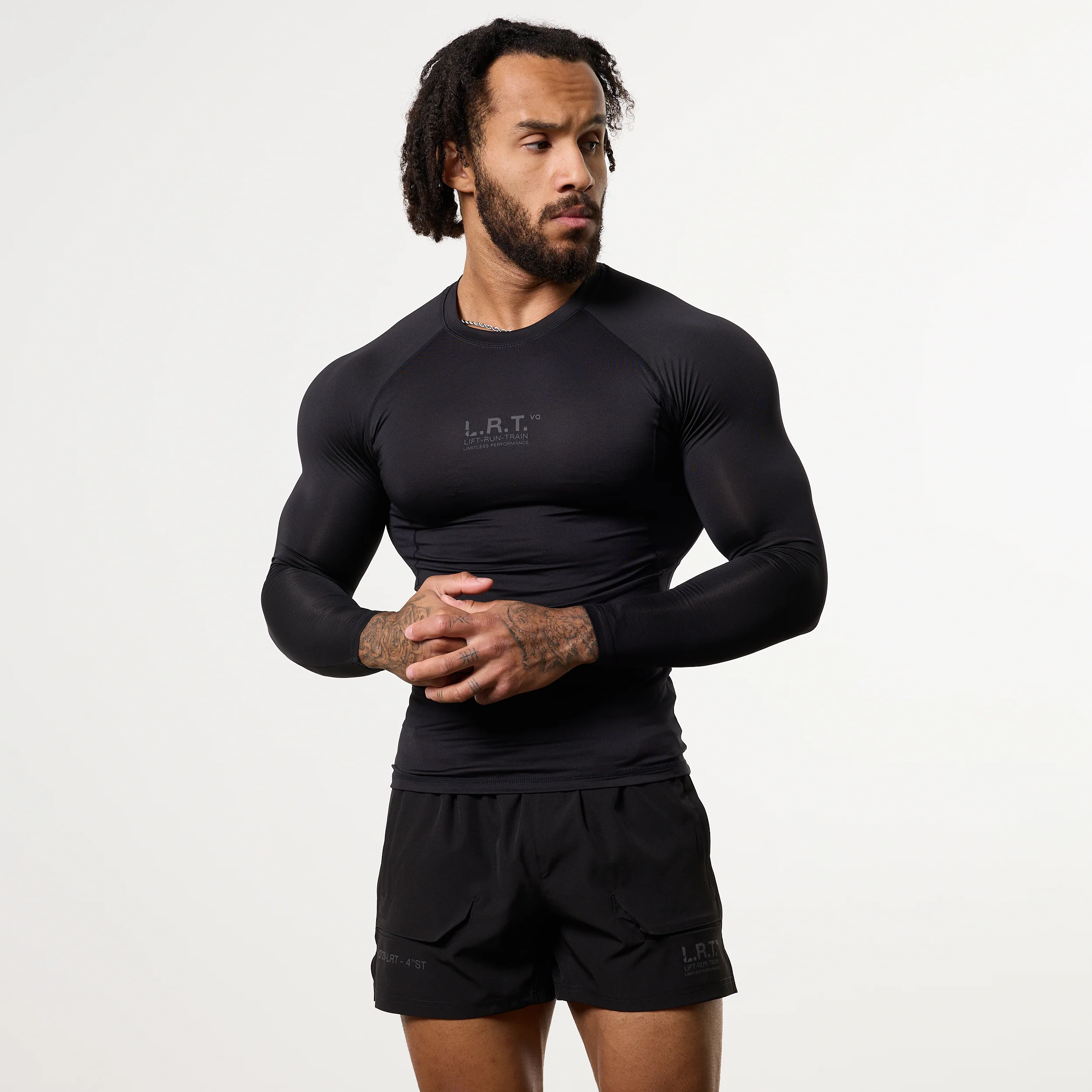 LRT Black Performance Long Sleeve Base Layer Top - Image 5