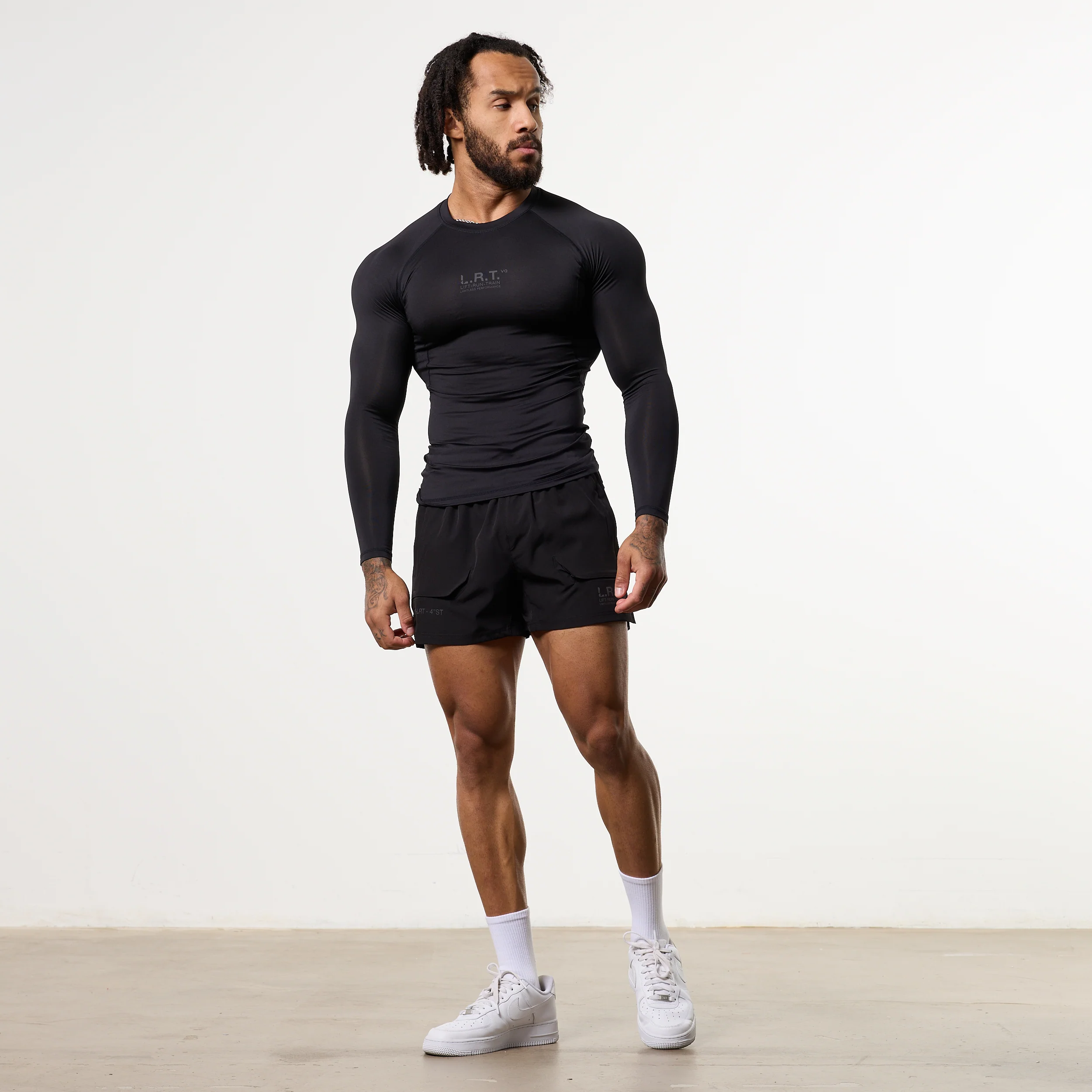 LRT Black Performance Long Sleeve Base Layer Top - Image 6