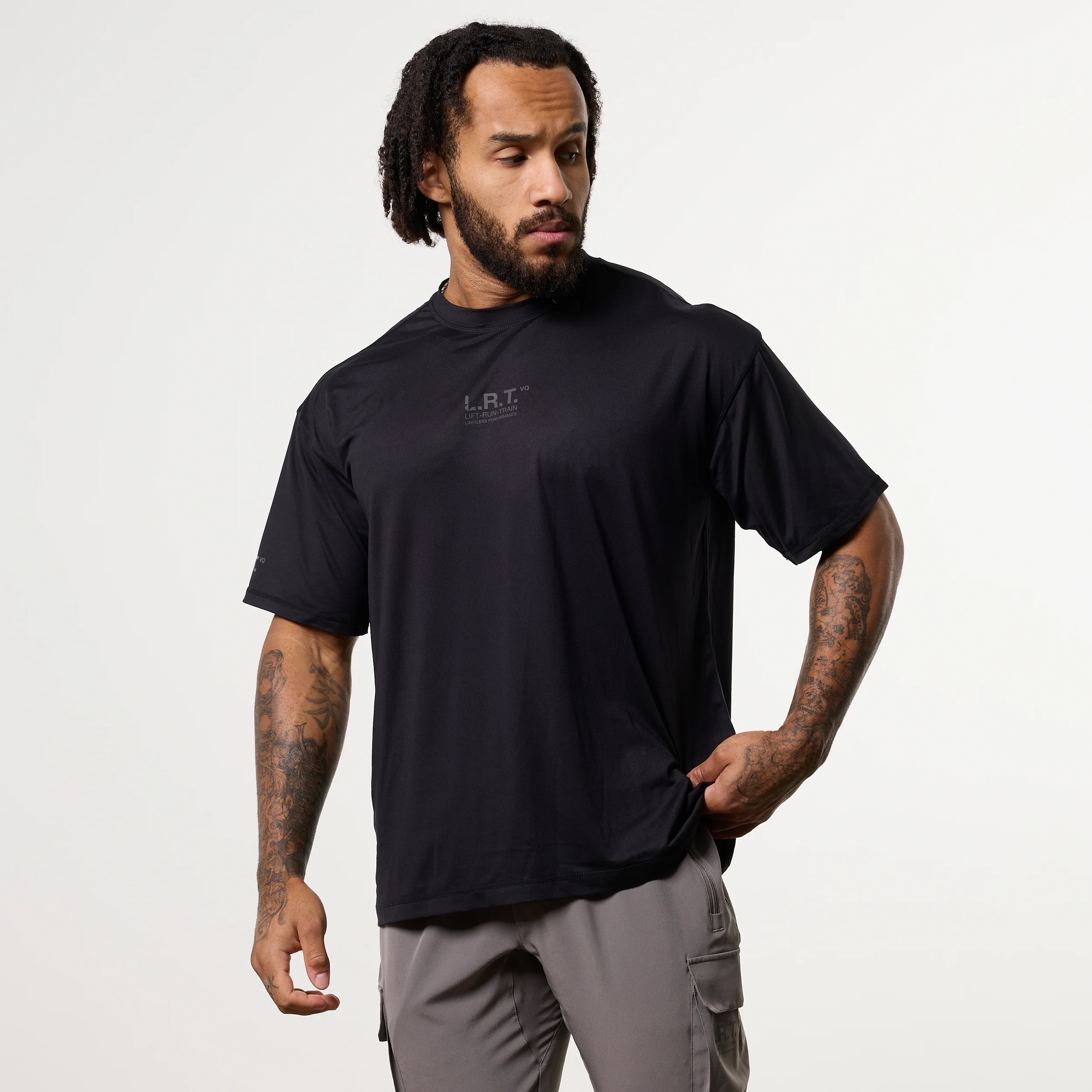 LRT Black Performance Oversized T Shirt - Image 6