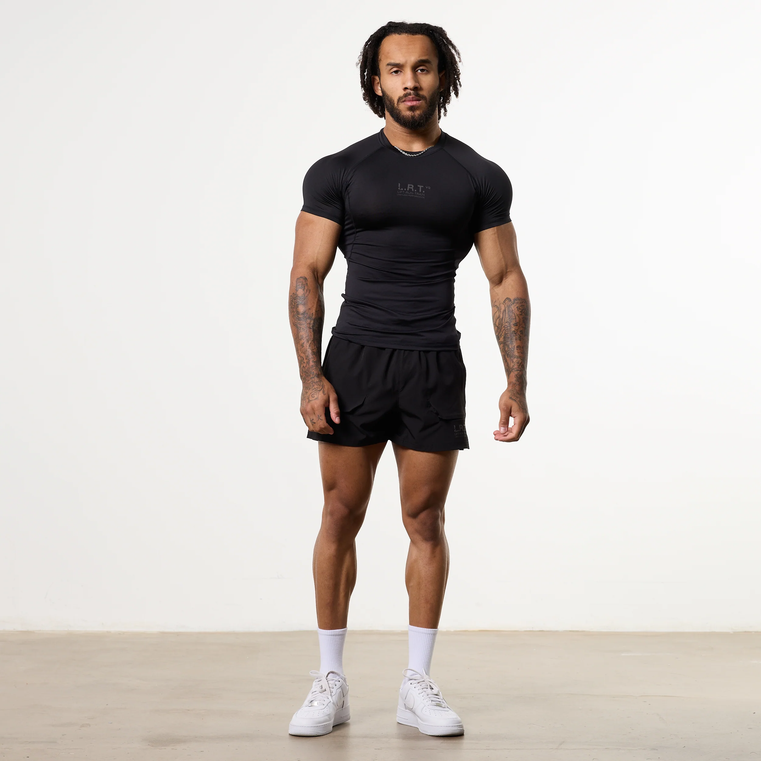 LRT Black Performance Short Sleeve Base Layer Top - Image 2