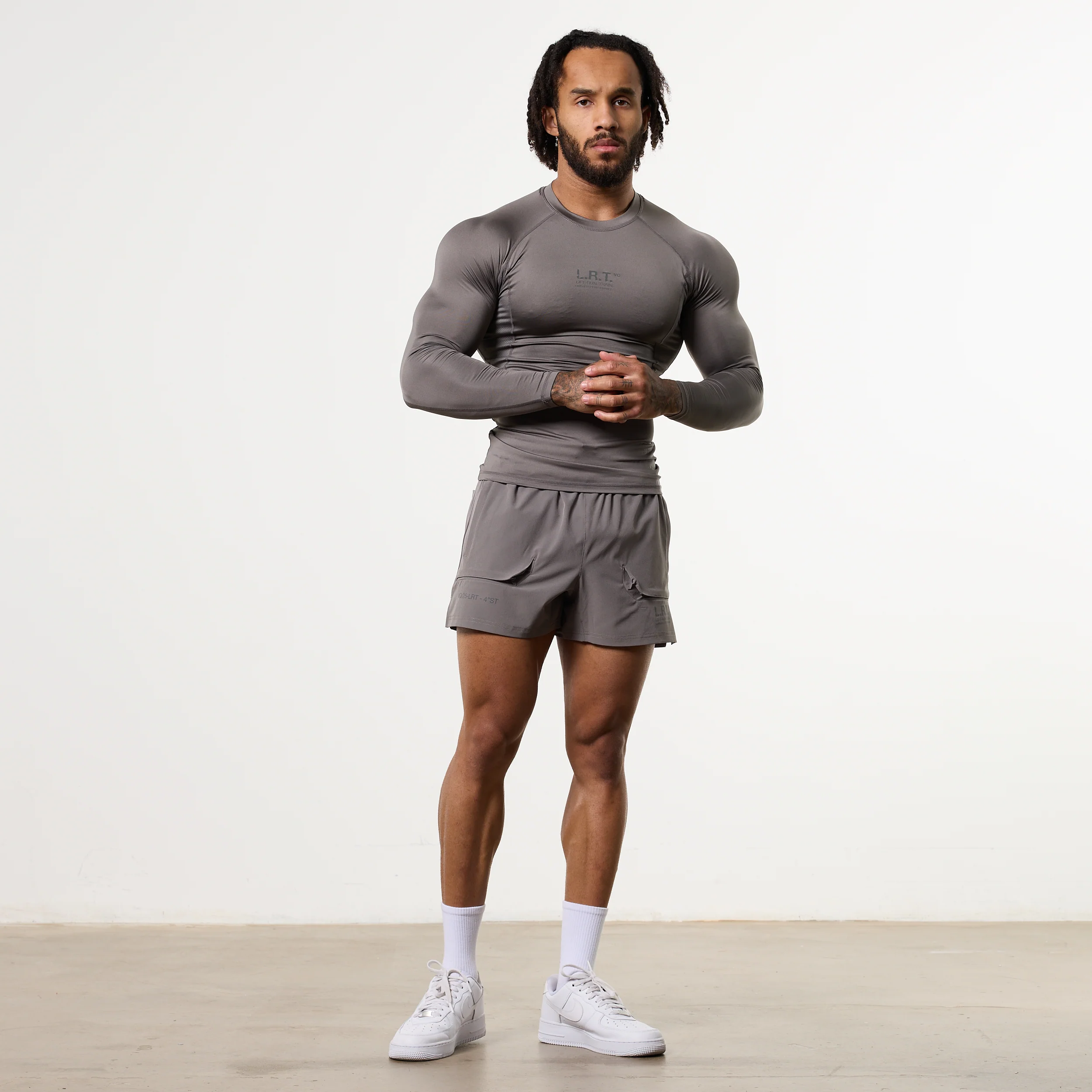 LRT Grey Performance 4"Shorts - Image 3