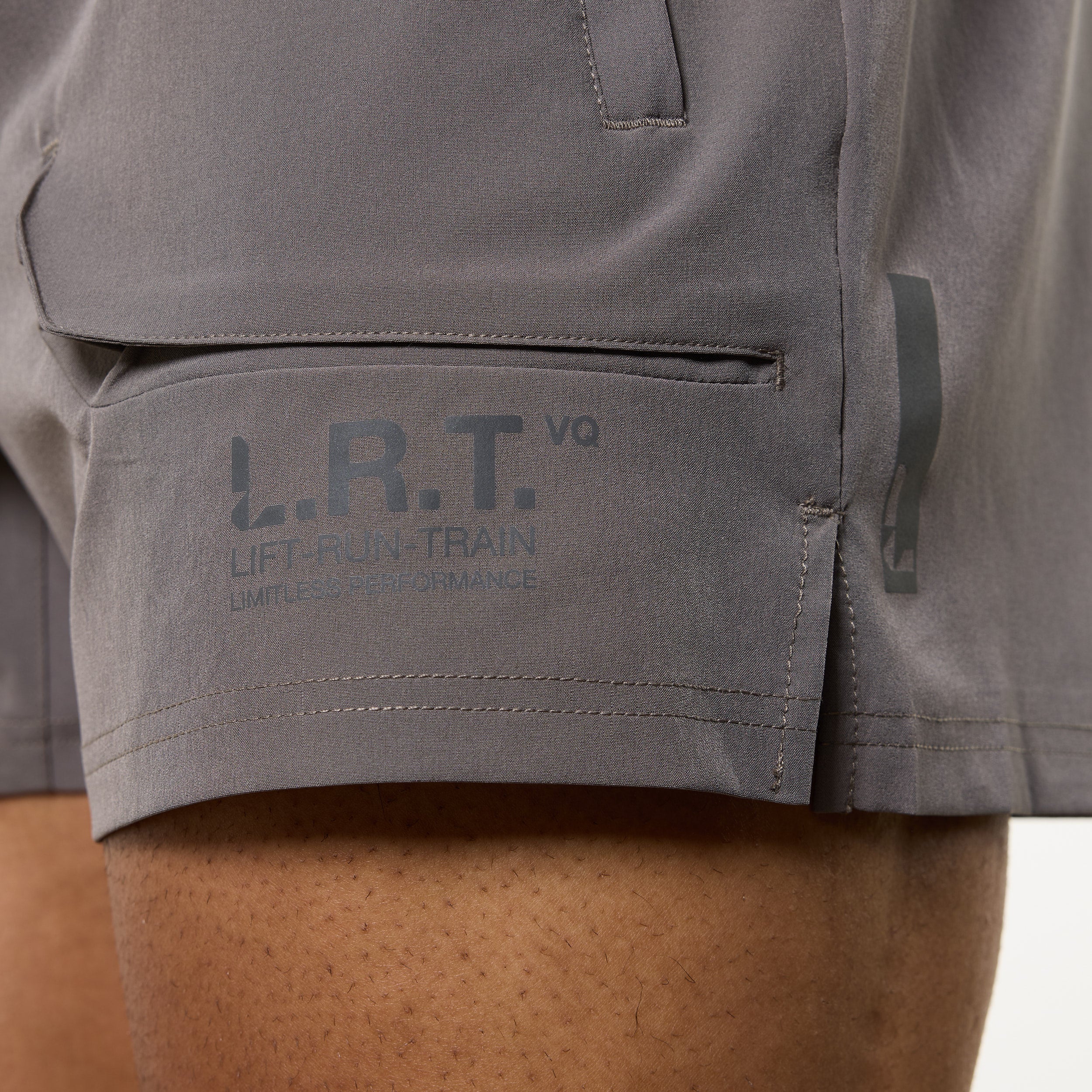 LRT Grey Performance 4"Shorts - Image 5