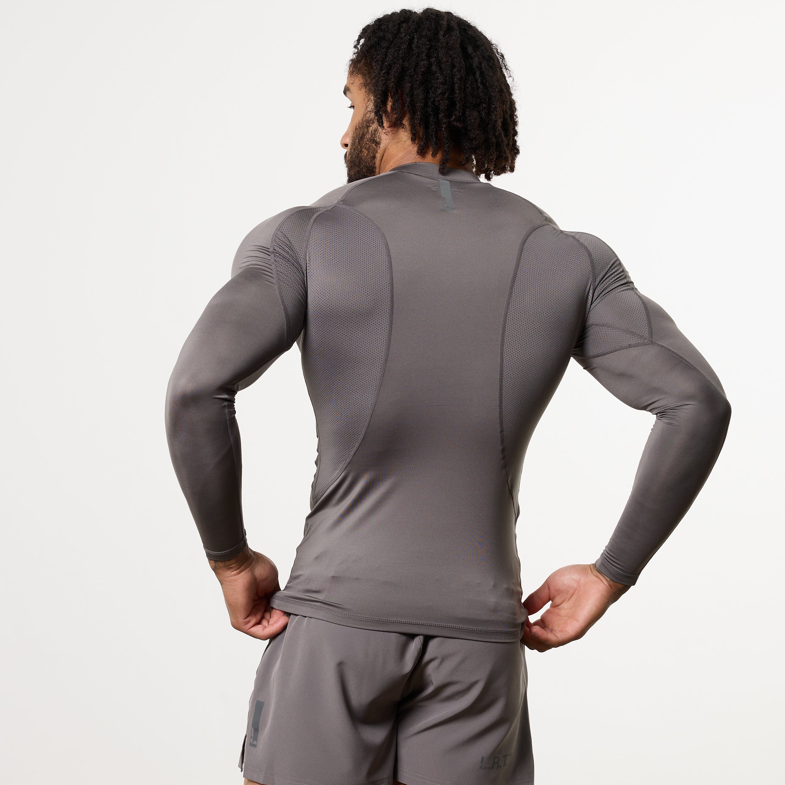 LRT Grey Performance Long Sleeve Base Layer Top - Image 6
