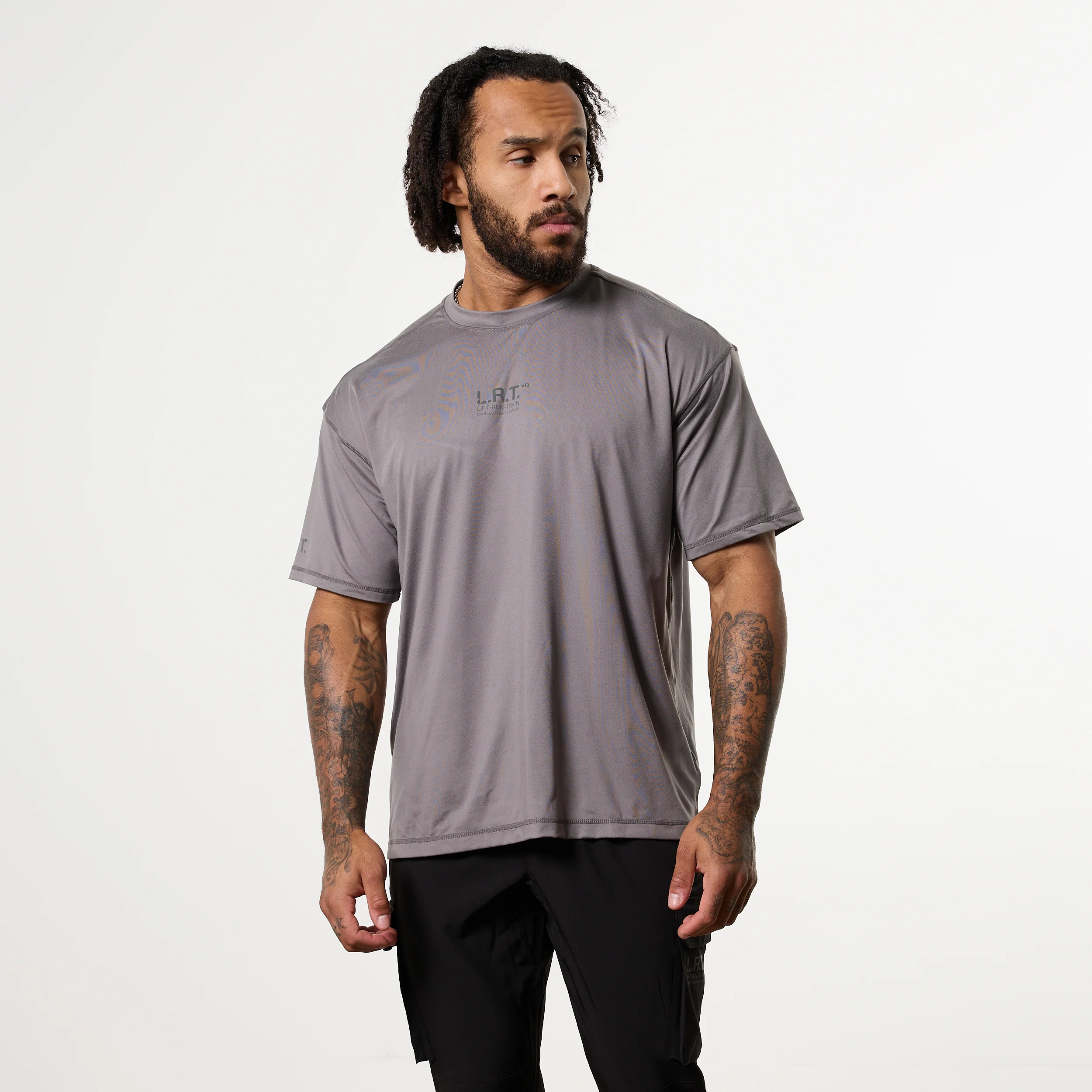 LRT Grey Performance Oversized T Shirt - Image 3