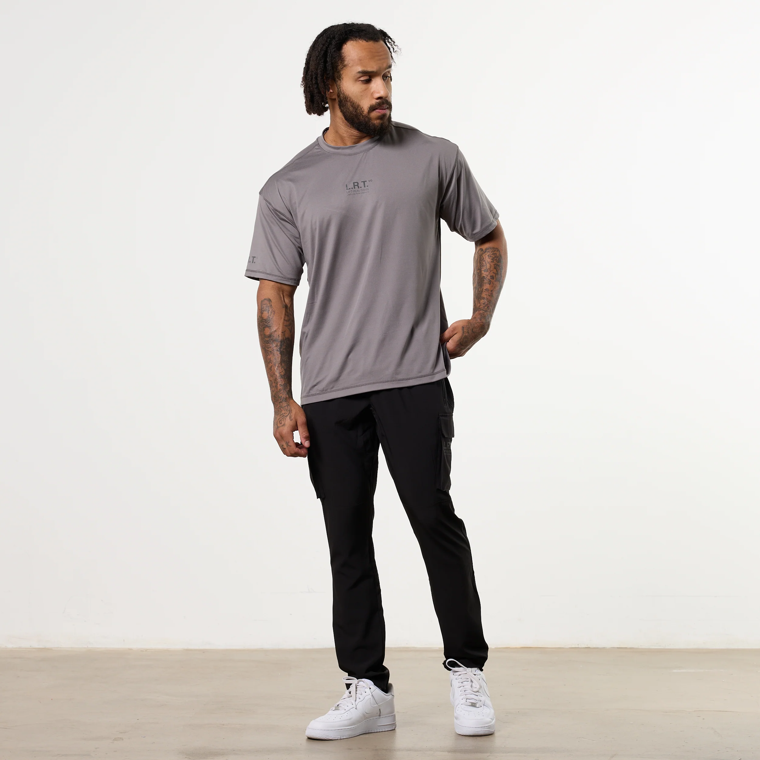 LRT Grey Performance Oversized T Shirt - Image 5