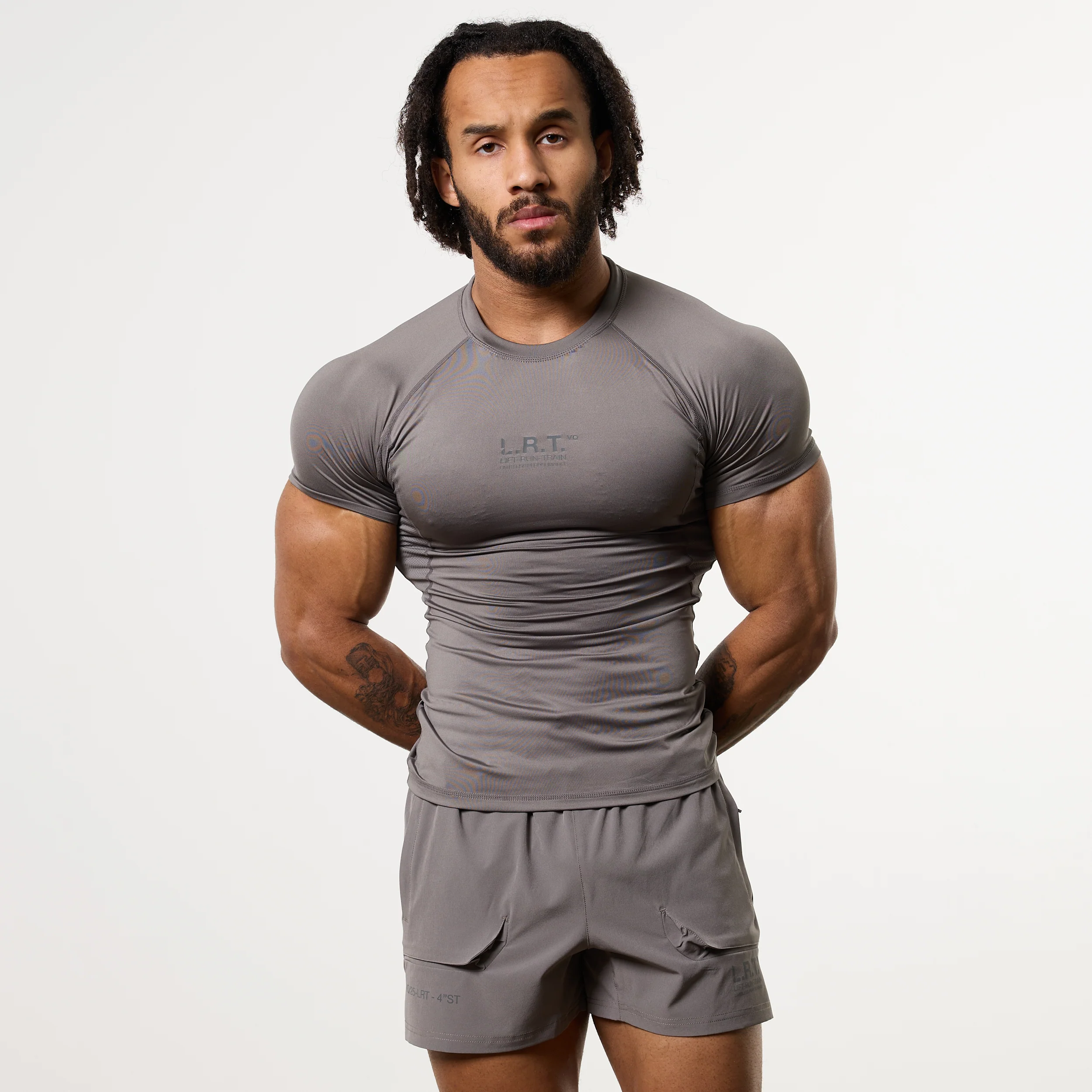 LRT Grey Performance Short Sleeve Base Layer Top - Image 5