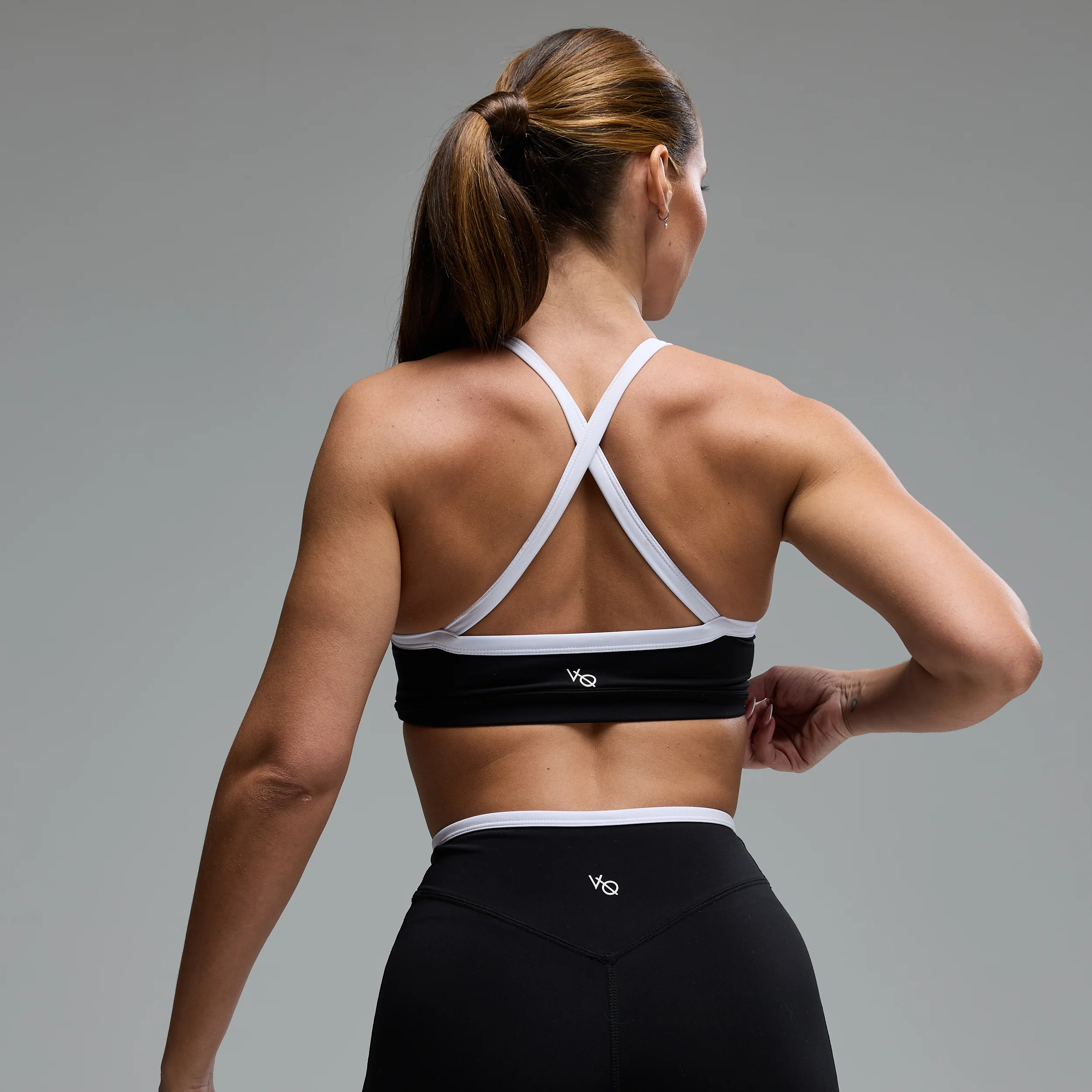 MONOCHROME BLACK CROSS BACK BRA - Image 2