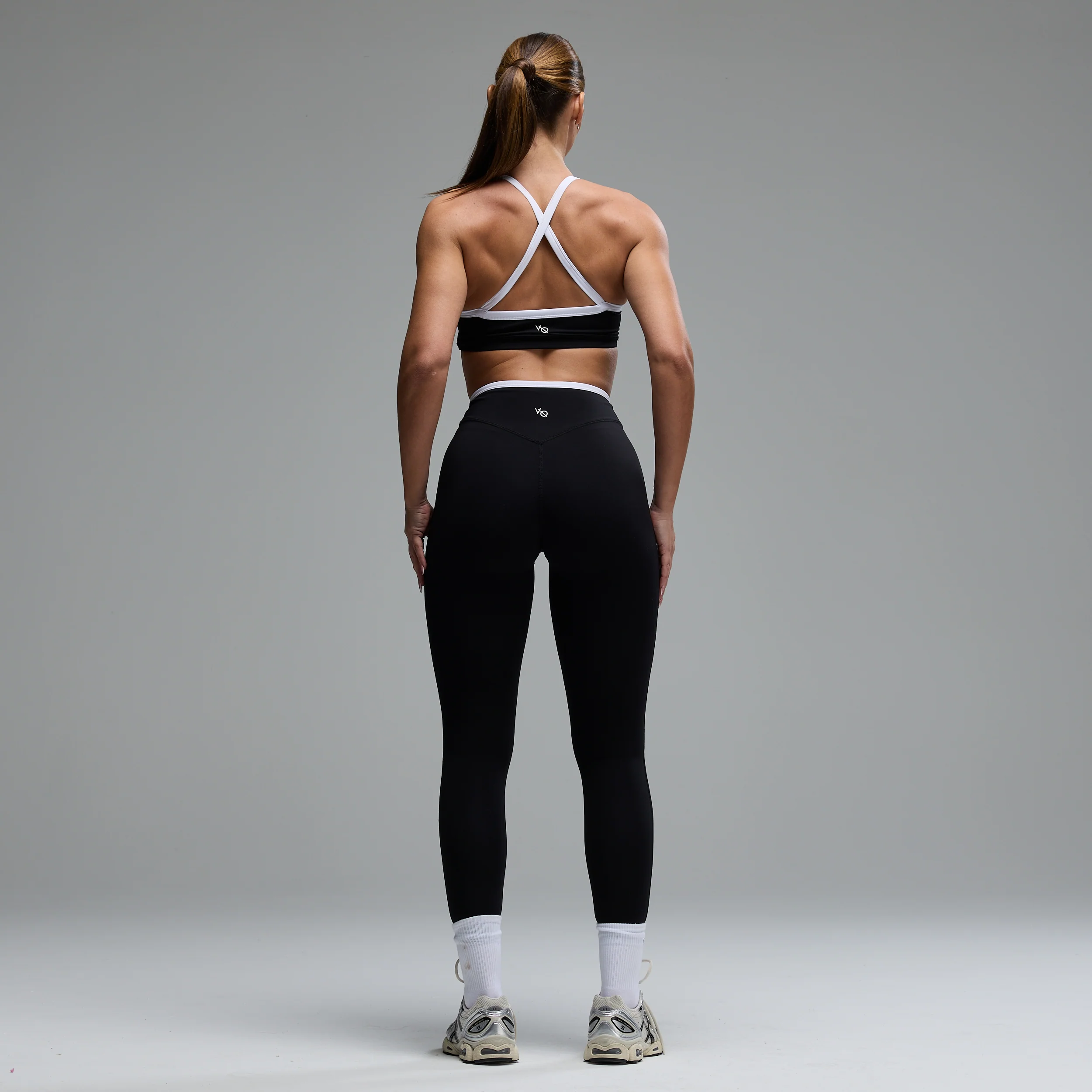 MONOCHROME BLACK WRAP LEGGINGS - Image 5