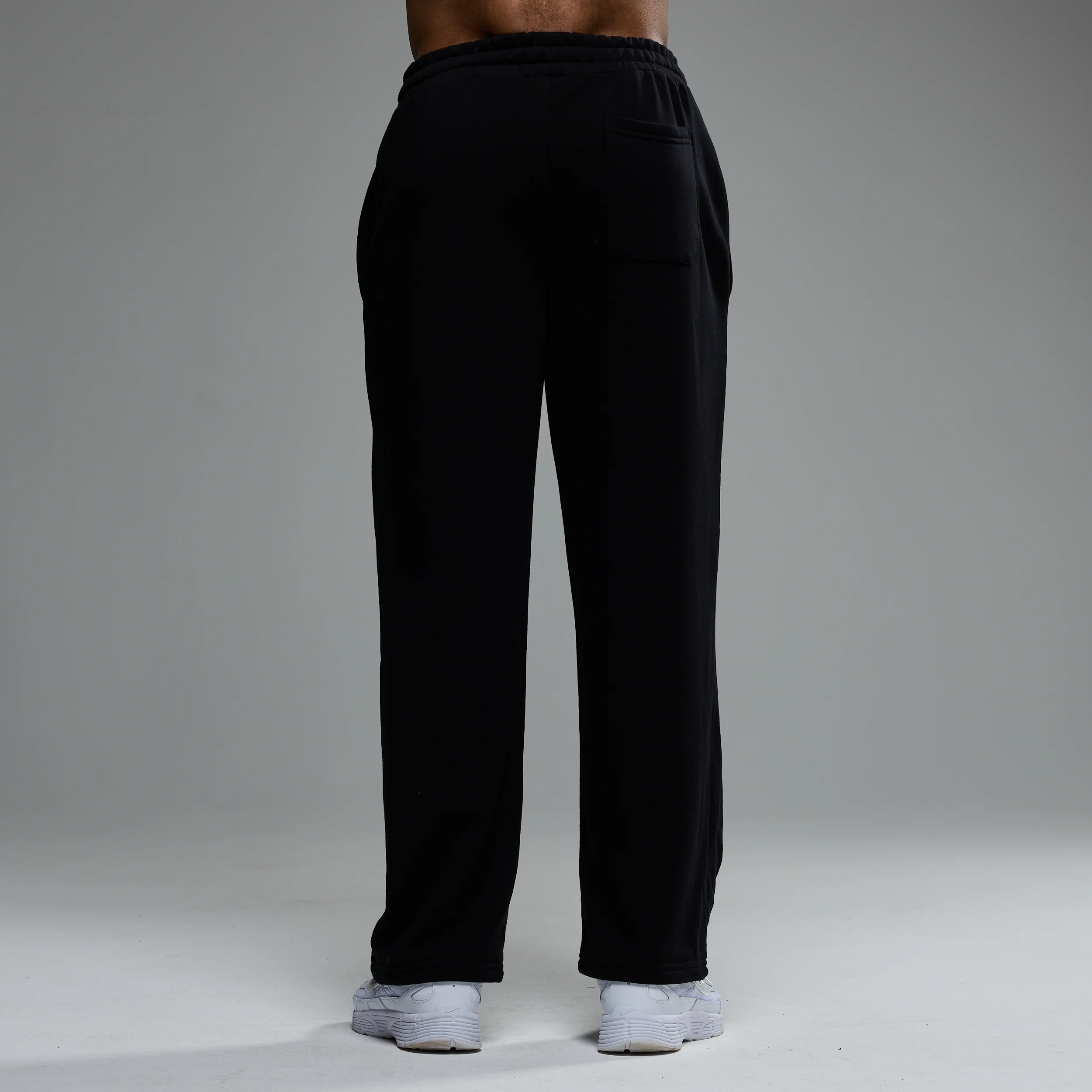 MONOGRAM BLACK STRAIGHT LEG SWEATPANTS - Image 2