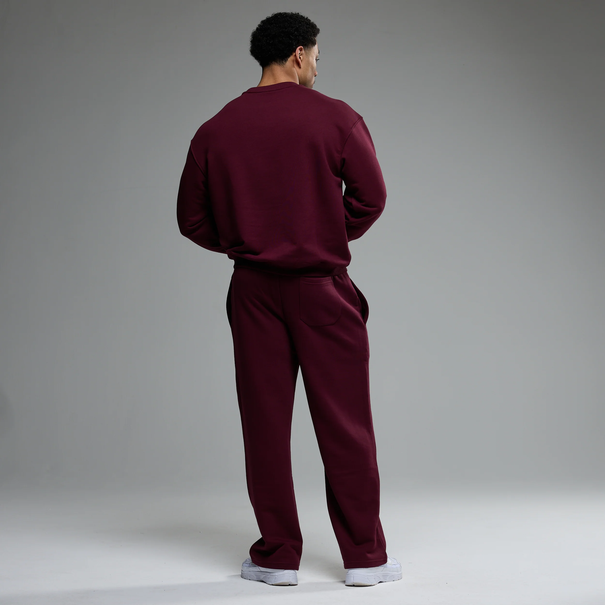 MONOGRAM OXBLOOD RED SWEATSHIRT - Image 4