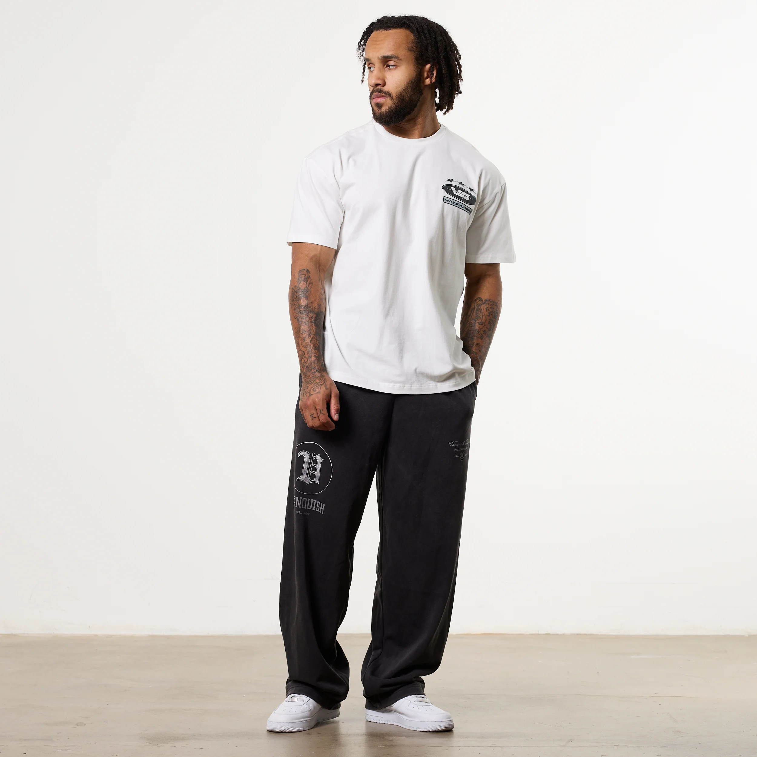 POWERLINE WHITE OVERSIZED T-SHIRT - Image 4