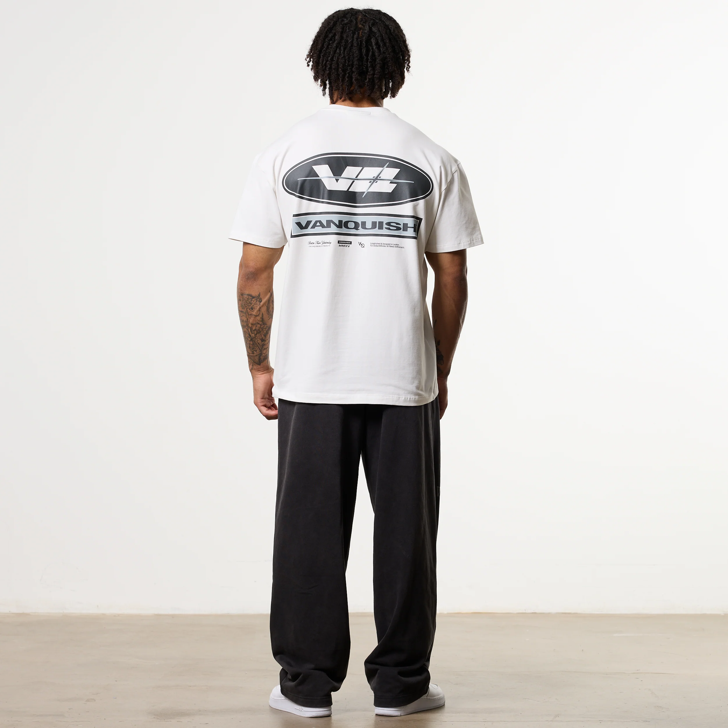 POWERLINE WHITE OVERSIZED T-SHIRT - Image 5