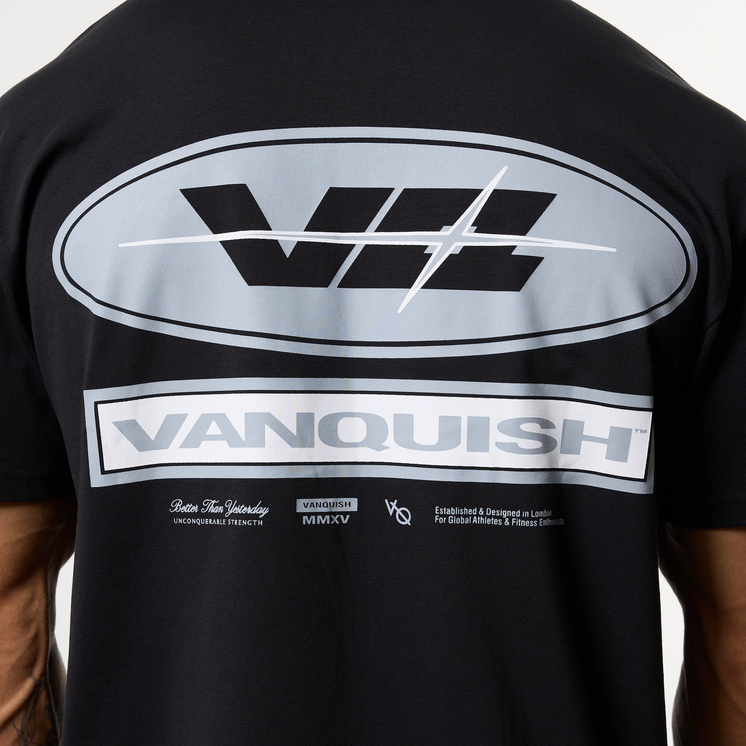 POWERLINE BLACK OVERSIZED T-SHIRT - Image 3